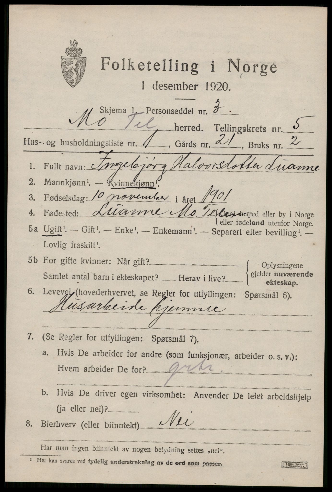 SAKO, 1920 census for Mo, 1920, p. 1998