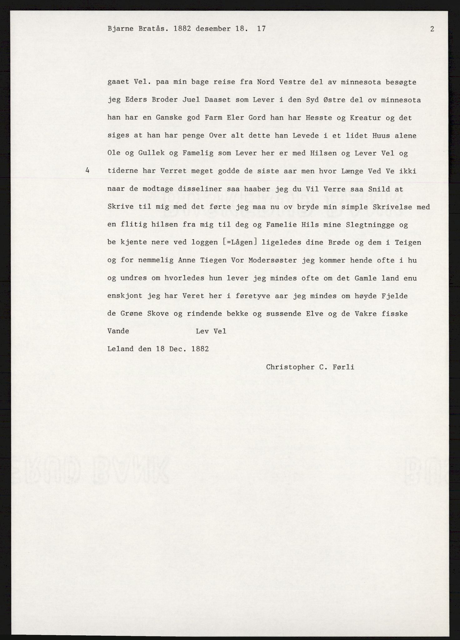 Samlinger til kildeutgivelse, Amerikabrevene, AV/RA-EA-4057/F/L0017: Innlån fra Buskerud: Bratås, 1838-1914, p. 225