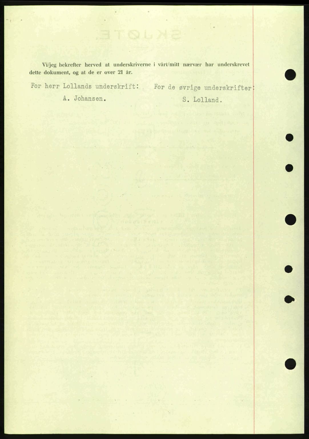 Moss sorenskriveri, SAO/A-10168: Mortgage book no. A9, 1941-1942, Diary no: : 2374/1941
