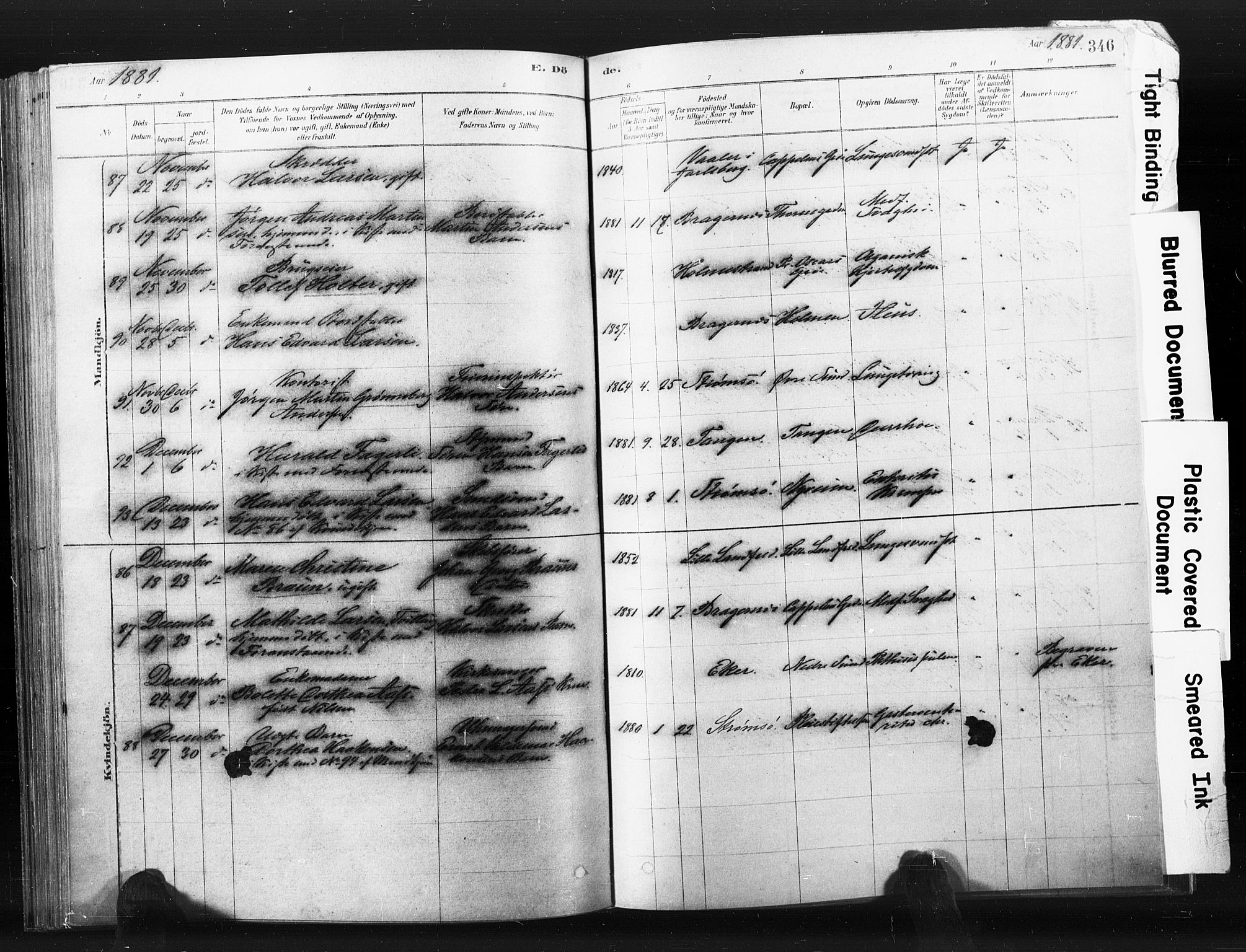 Bragernes kirkebøker, AV/SAKO-A-6/F/Fb/L0006b: Parish register (official) no. II 6B, 1878-1885, p. 346