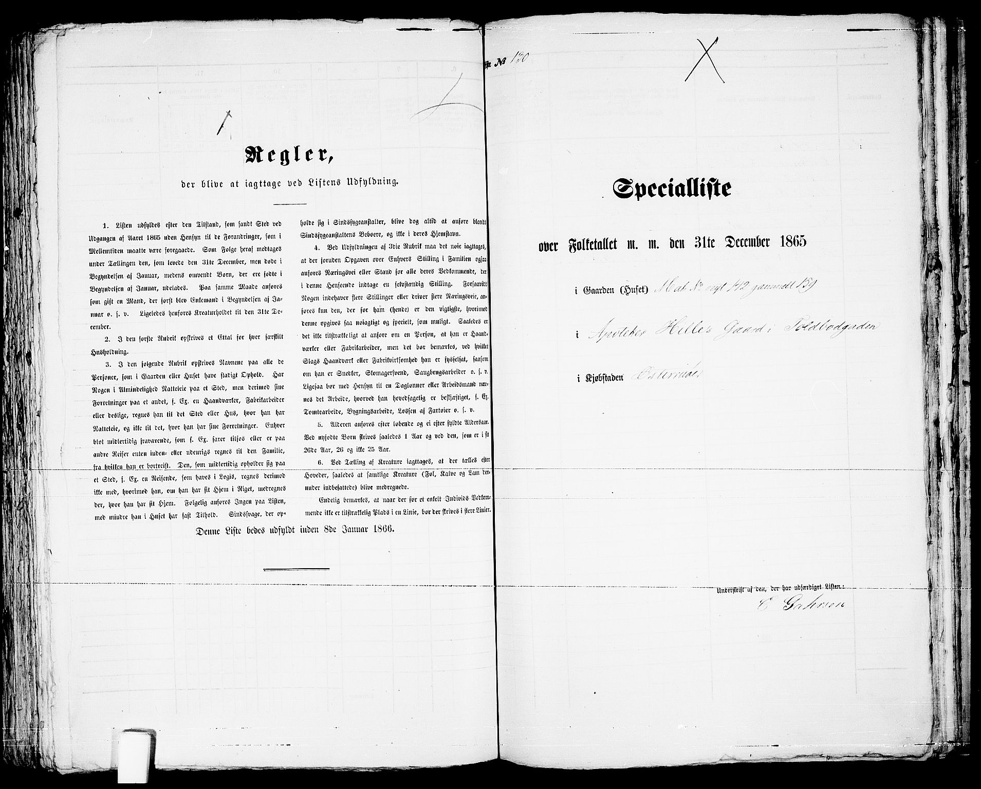 RA, 1865 census for Risør/Risør, 1865, p. 268