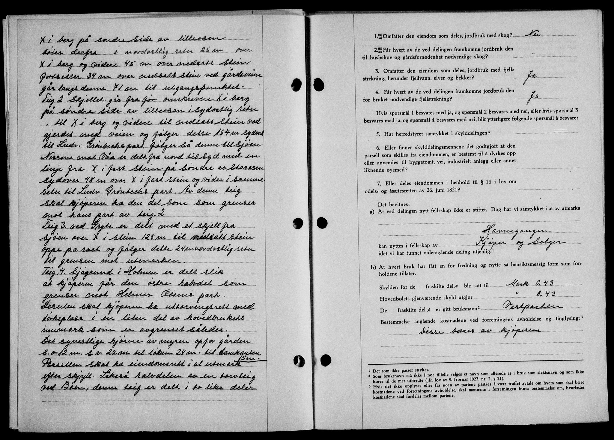 Lofoten sorenskriveri, SAT/A-0017/1/2/2C/L0013a: Mortgage book no. 13a, 1944-1946, Diary no: : 623/1945