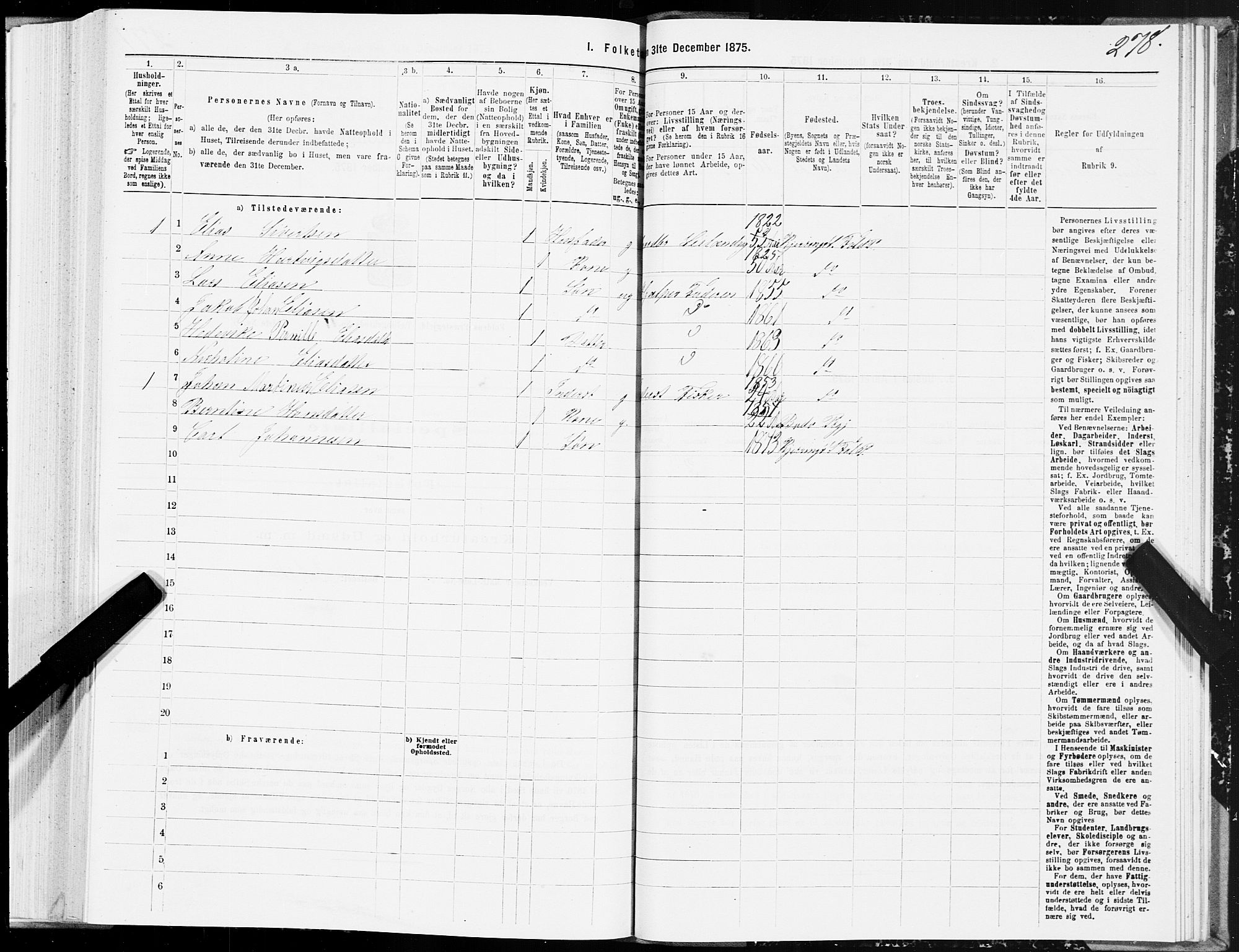 SAT, 1875 census for 1845P Folda, 1875, p. 3278