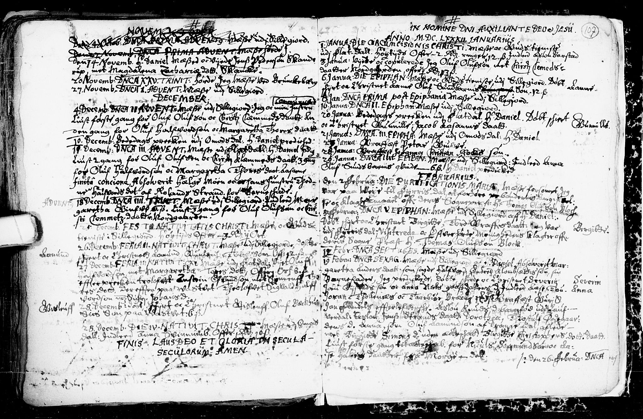 Seljord kirkebøker, SAKO/A-20/F/Fa/L0001: Parish register (official) no. I 1, 1654-1686, p. 107