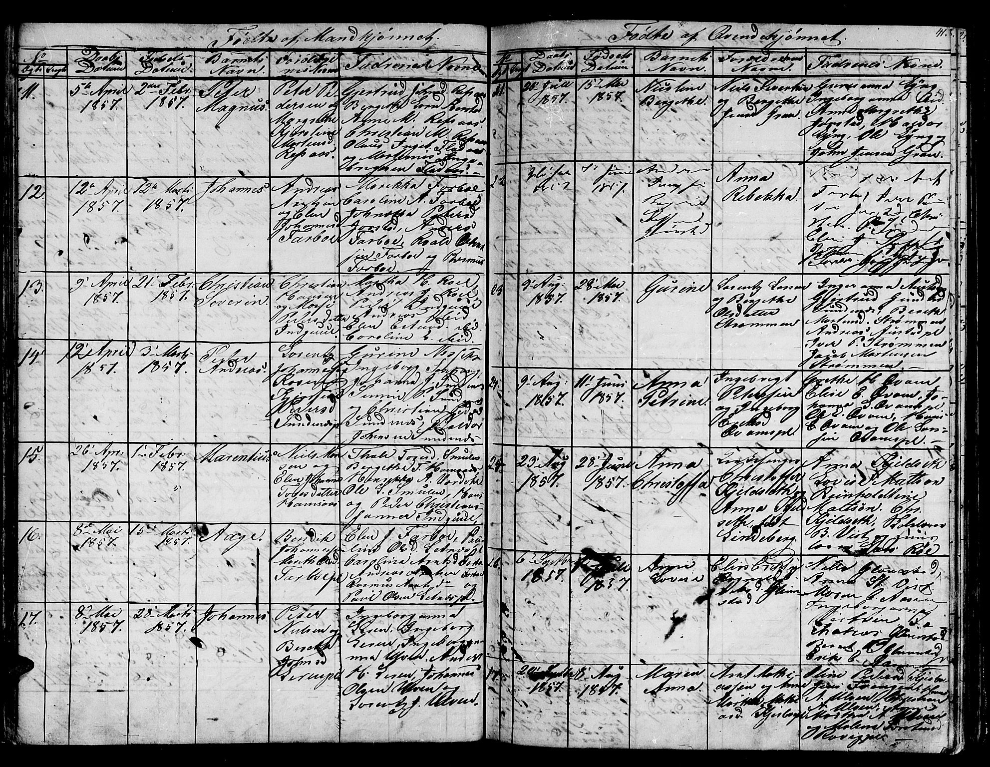 Ministerialprotokoller, klokkerbøker og fødselsregistre - Nord-Trøndelag, AV/SAT-A-1458/730/L0299: Parish register (copy) no. 730C02, 1849-1871, p. 41