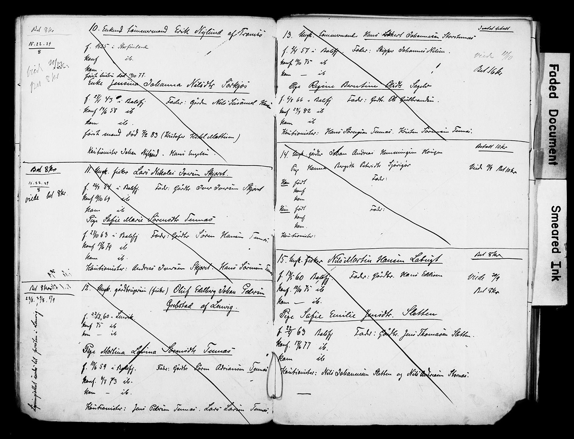 Balsfjord sokneprestembete, SATØ/S-1303/H/Hd/L0029: Banns register no. 29, 1879-1893