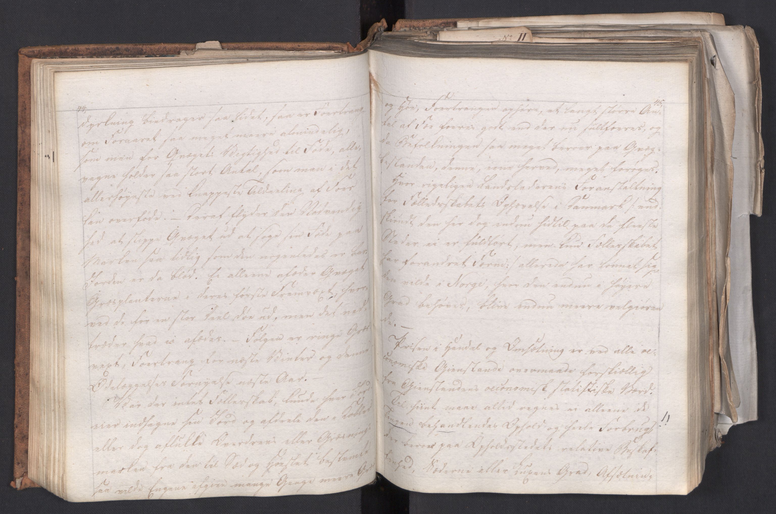 Kommersekollegiet, De nye sekretariatene 1797-1813, AV/RA-EA-5457/F/Fa/L1328: Kommittert Christen Henriksen Prams innberetninger fra to reiser i Norge, 1805-1806, p. 44-45