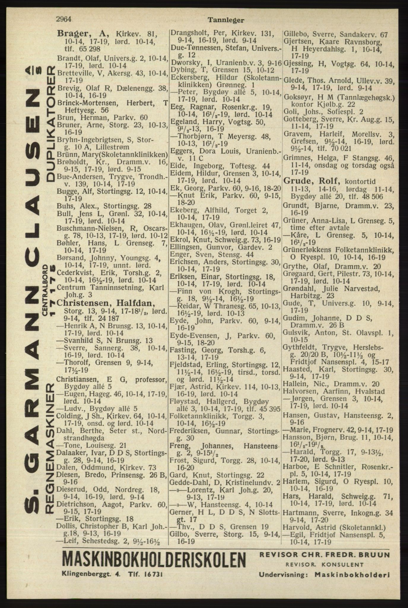 Kristiania/Oslo adressebok, PUBL/-, 1940, p. 2914