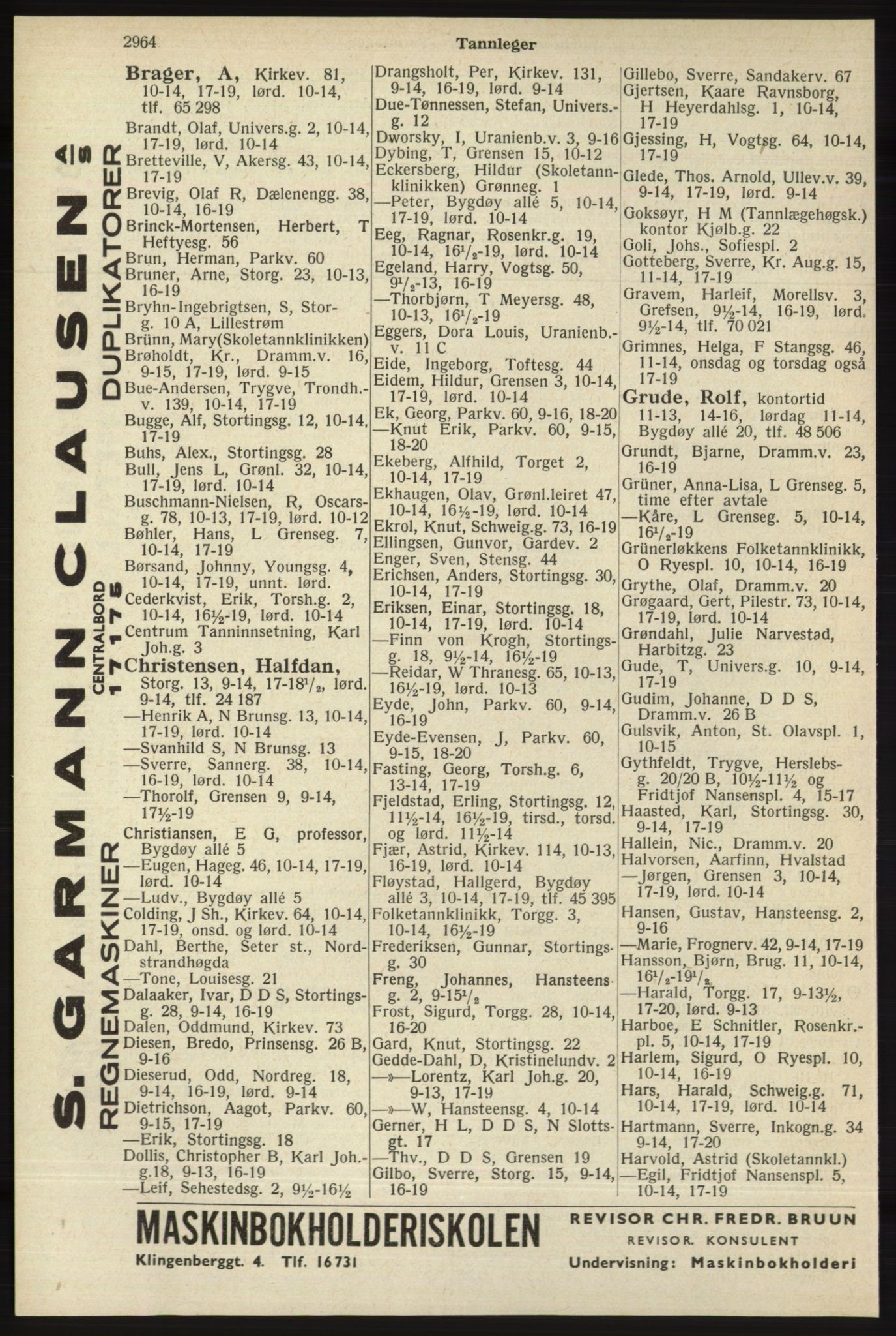 Kristiania/Oslo adressebok, PUBL/-, 1940, p. 2914