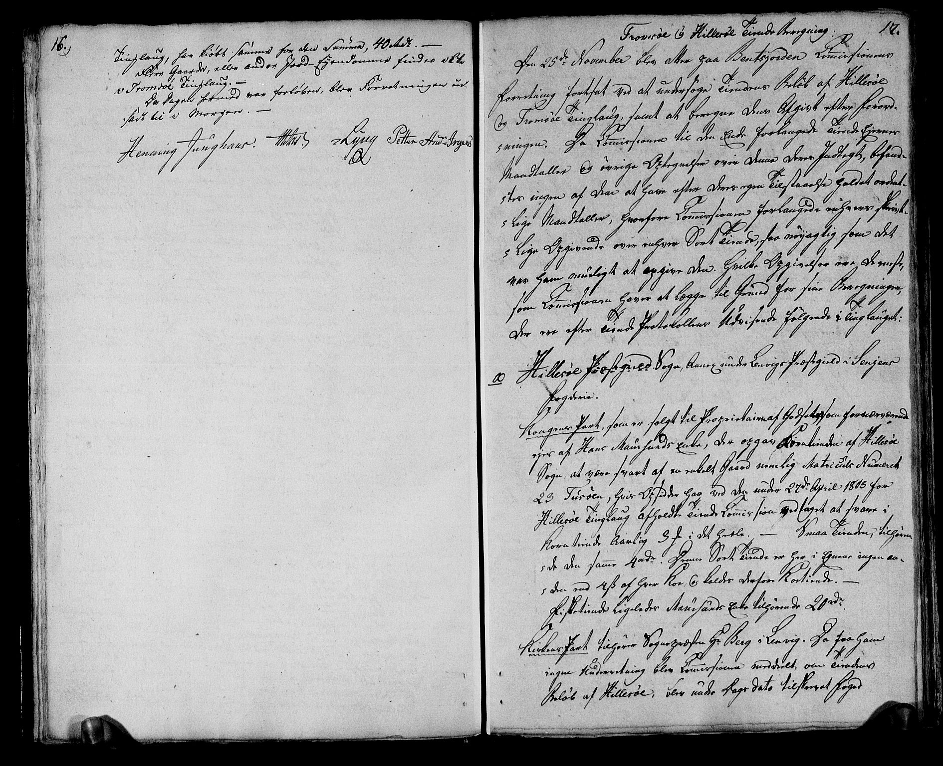 Rentekammeret inntil 1814, Realistisk ordnet avdeling, RA/EA-4070/N/Ne/Nea/L0166: Senja og Tromsø fogderi. Deliberasjonsprotokoll for Tromsø, 1803, p. 11