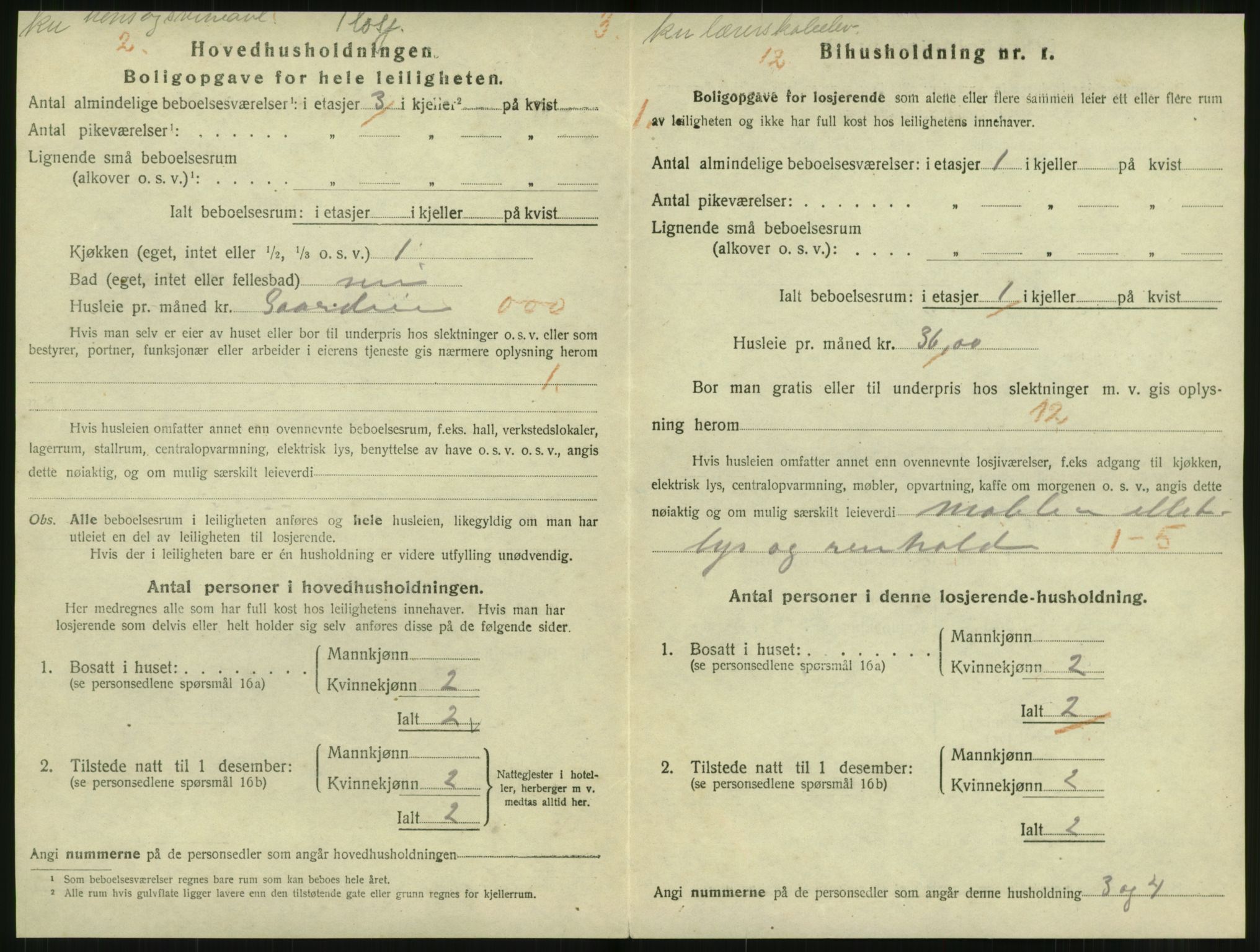 SAT, 1920 census for Levanger town, 1920, p. 481