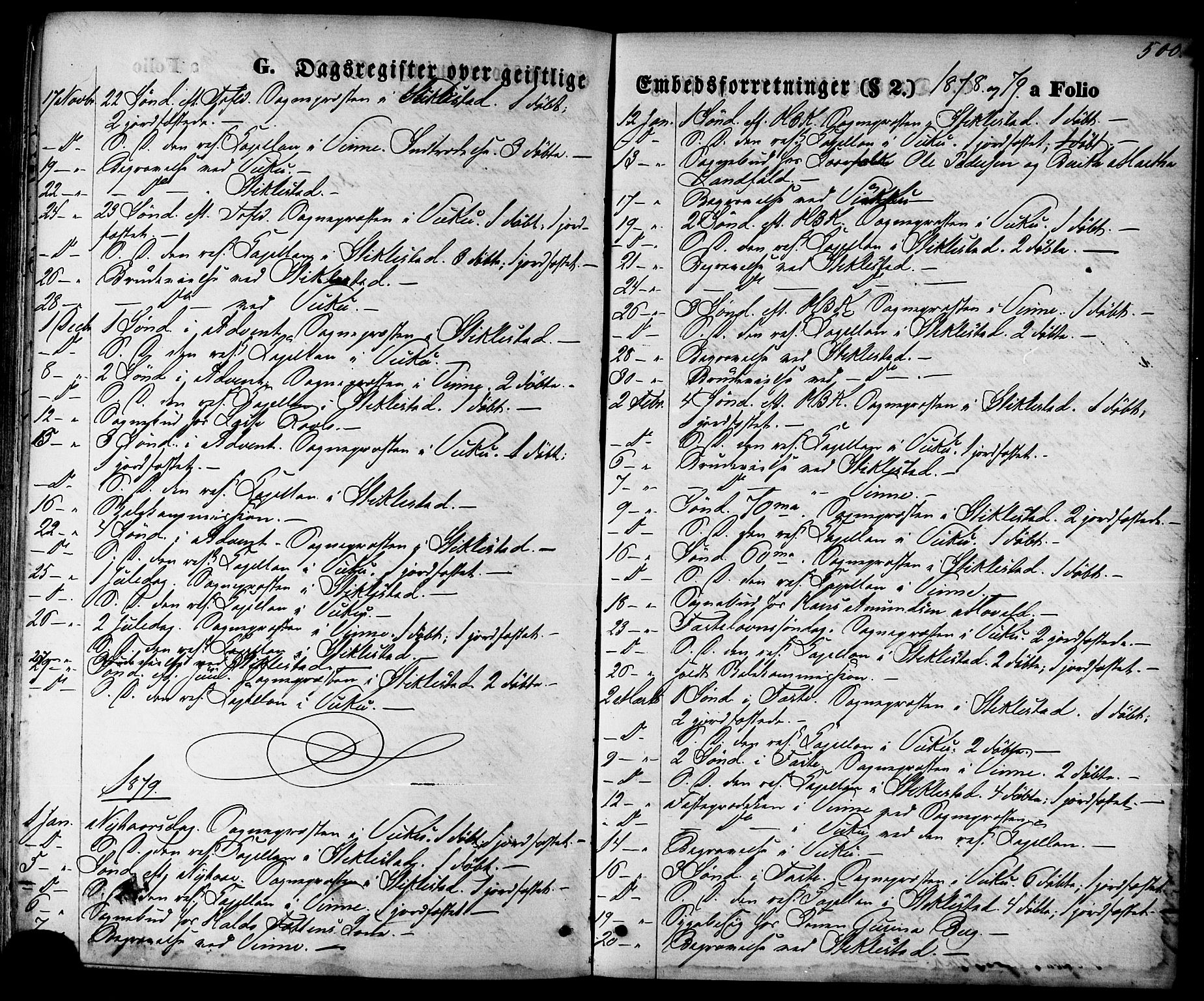 Ministerialprotokoller, klokkerbøker og fødselsregistre - Nord-Trøndelag, SAT/A-1458/723/L0242: Parish register (official) no. 723A11, 1870-1880, p. 500