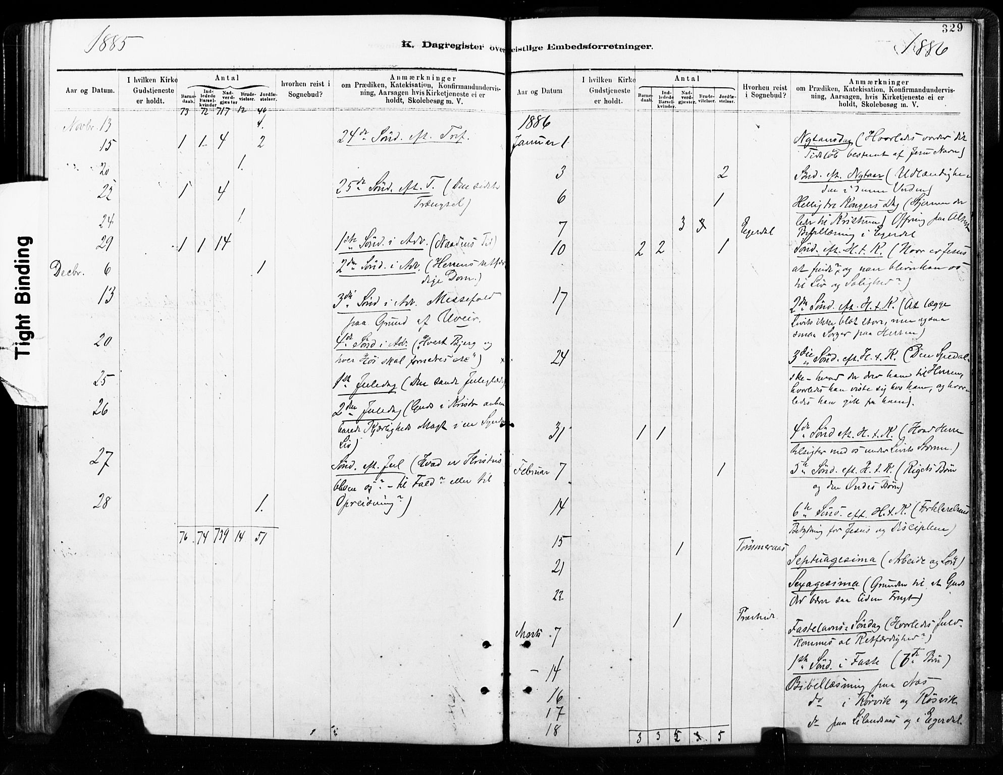 Ministerialprotokoller, klokkerbøker og fødselsregistre - Nordland, AV/SAT-A-1459/859/L0846: Parish register (official) no. 859A06, 1878-1889, p. 329