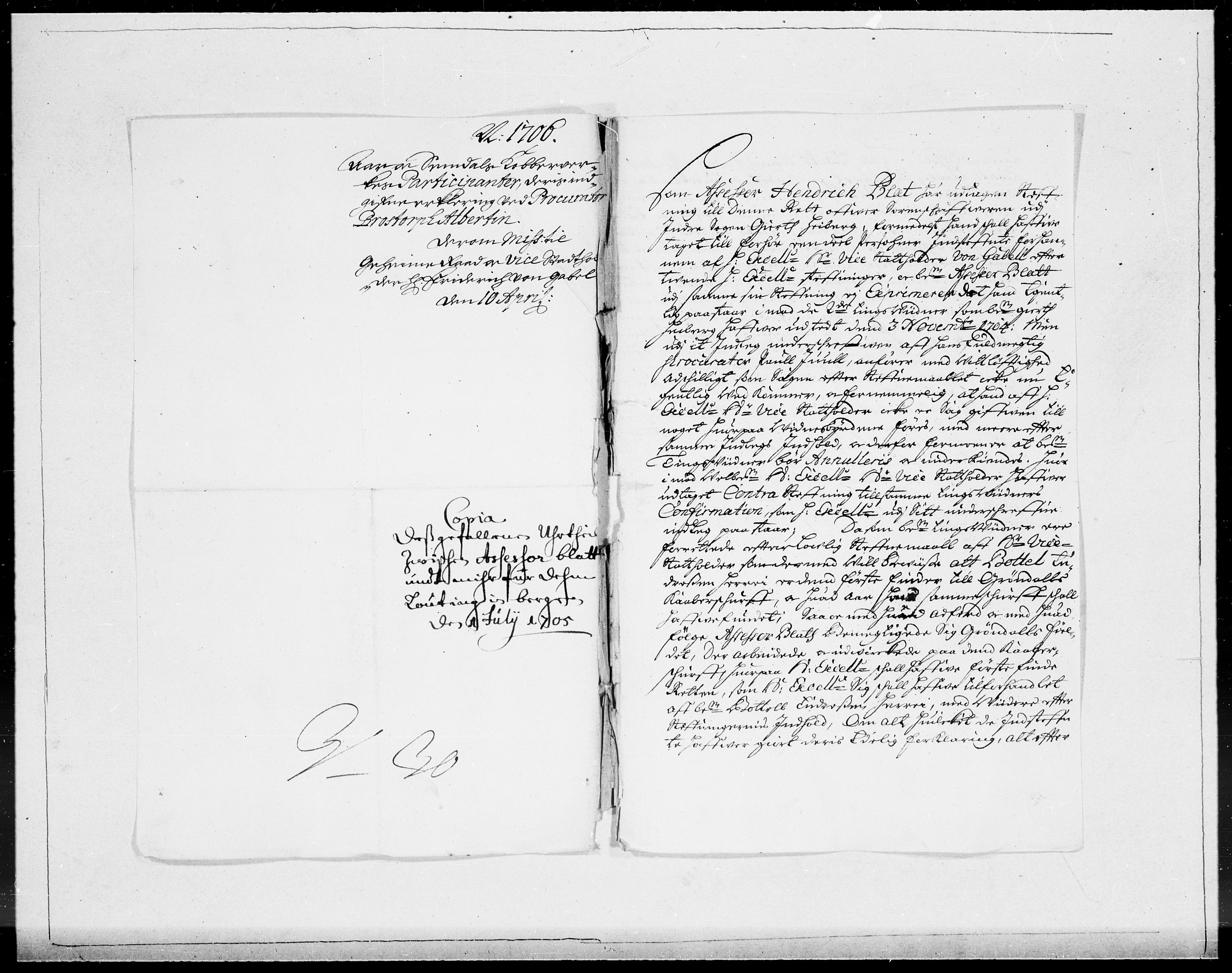 Danske Kanselli 1572-1799, AV/RA-EA-3023/F/Fc/Fcc/Fcca/L0060: Norske innlegg 1572-1799, Mgl. nov.-des., 1706, p. 186