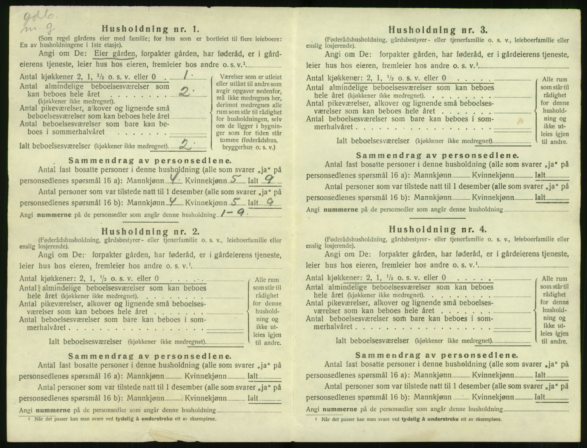 SAT, 1920 census for Ørsta, 1920, p. 41