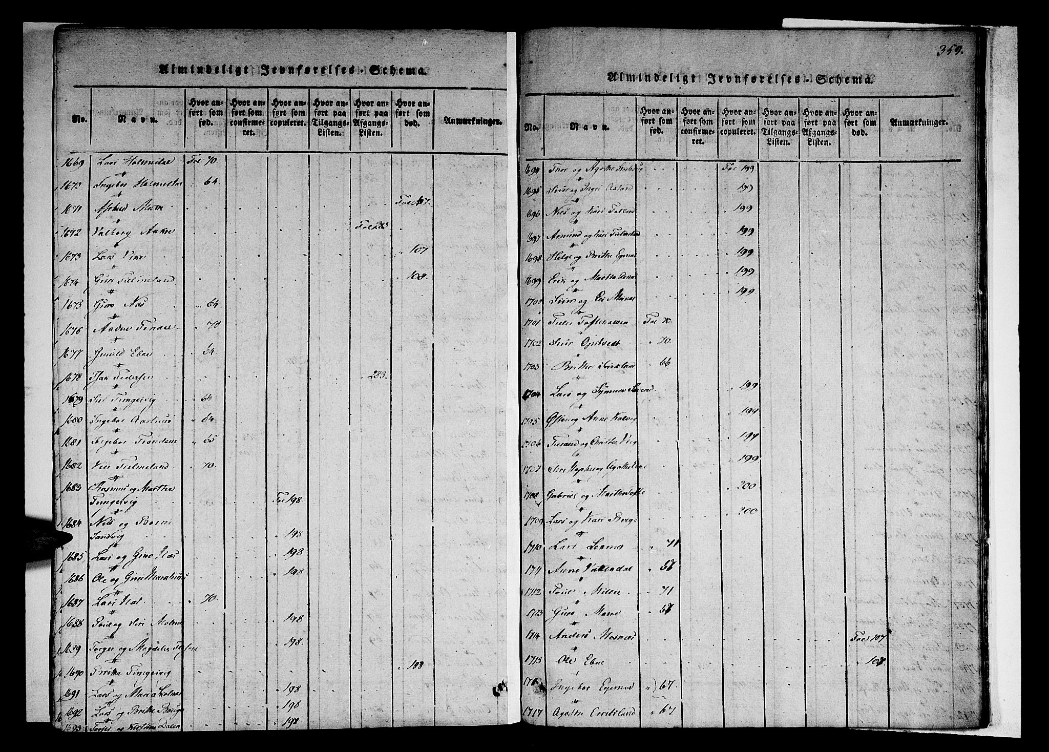 Skånevik sokneprestembete, AV/SAB-A-77801/H/Haa: Parish register (official) no. A 3, 1815-1828, p. 359