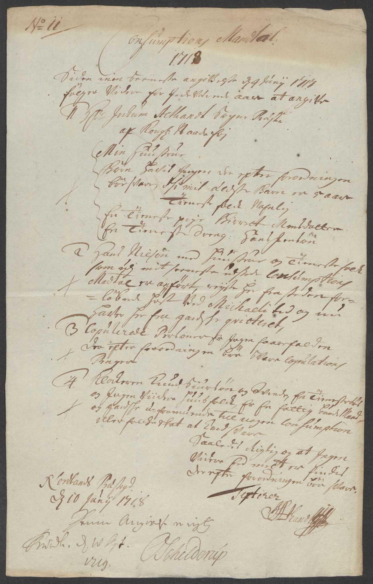 Rentekammeret inntil 1814, Reviderte regnskaper, Fogderegnskap, AV/RA-EA-4092/R67/L4684: Fogderegnskap Vesterålen, Andenes og Lofoten, 1718, p. 148