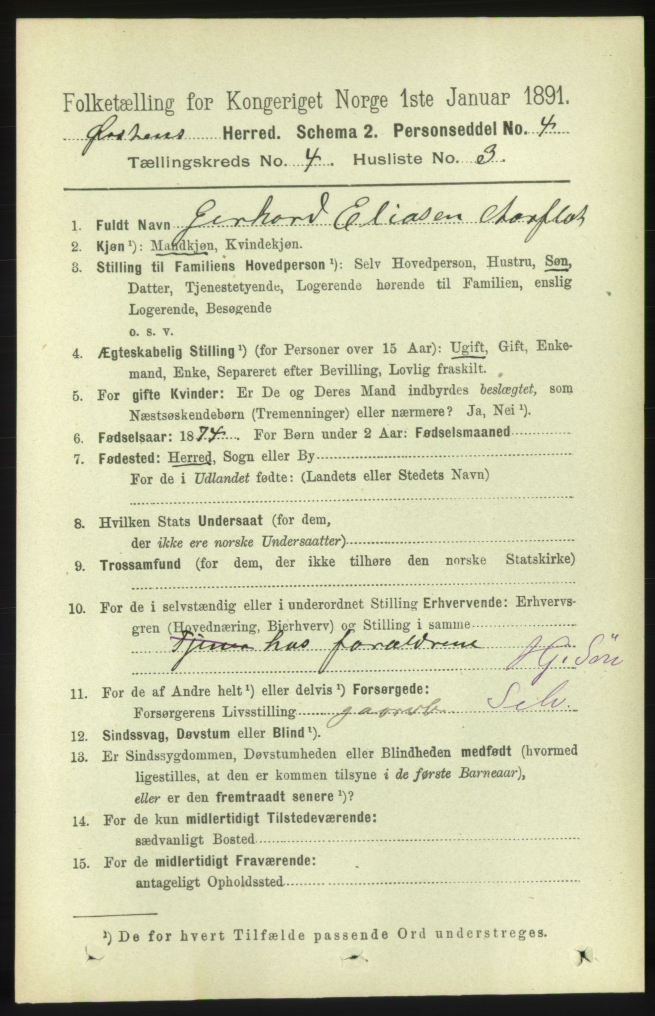 RA, 1891 census for 1520 Ørsta, 1891, p. 1692