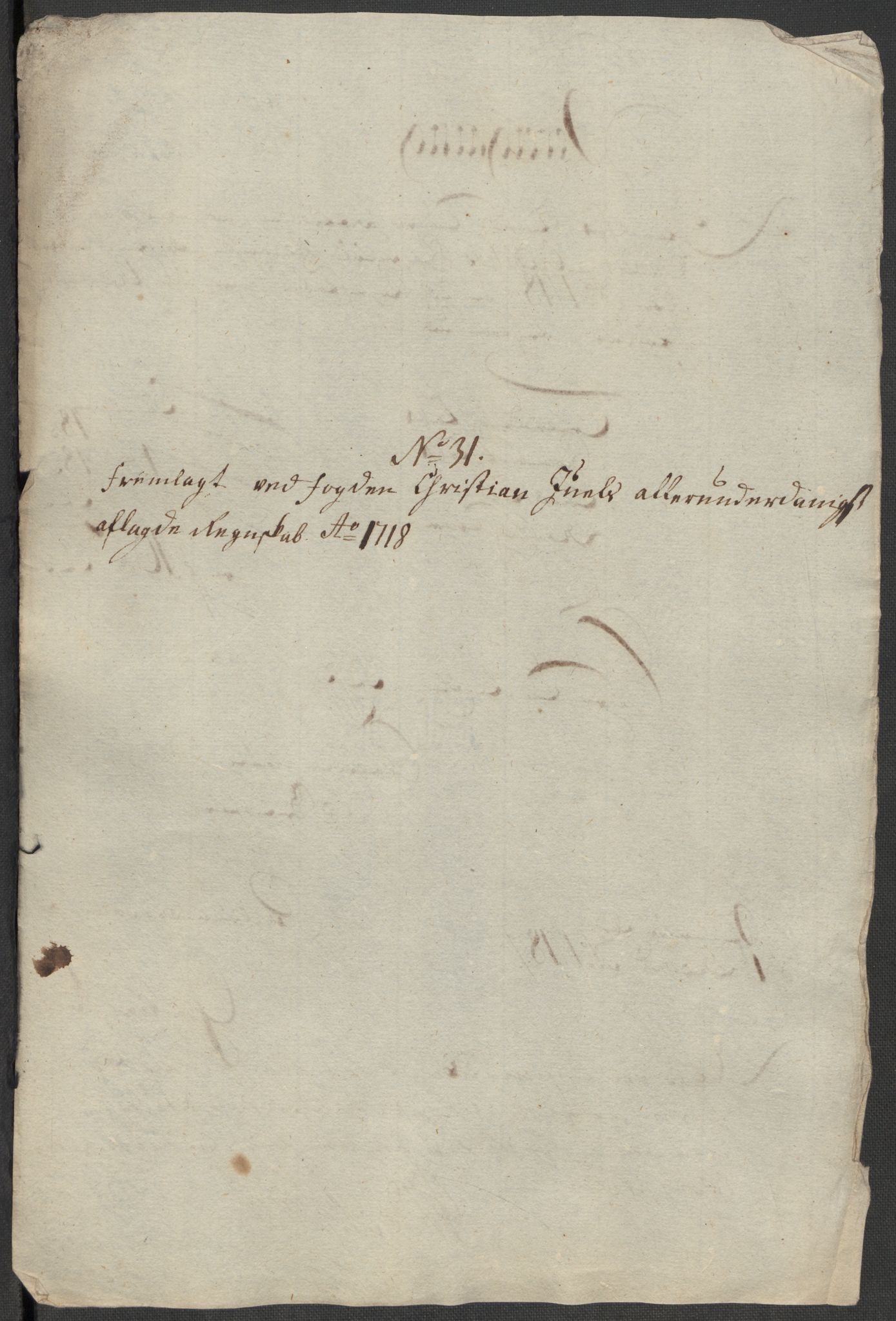 Rentekammeret inntil 1814, Reviderte regnskaper, Fogderegnskap, AV/RA-EA-4092/R13/L0857: Fogderegnskap Solør, Odal og Østerdal, 1718, p. 311