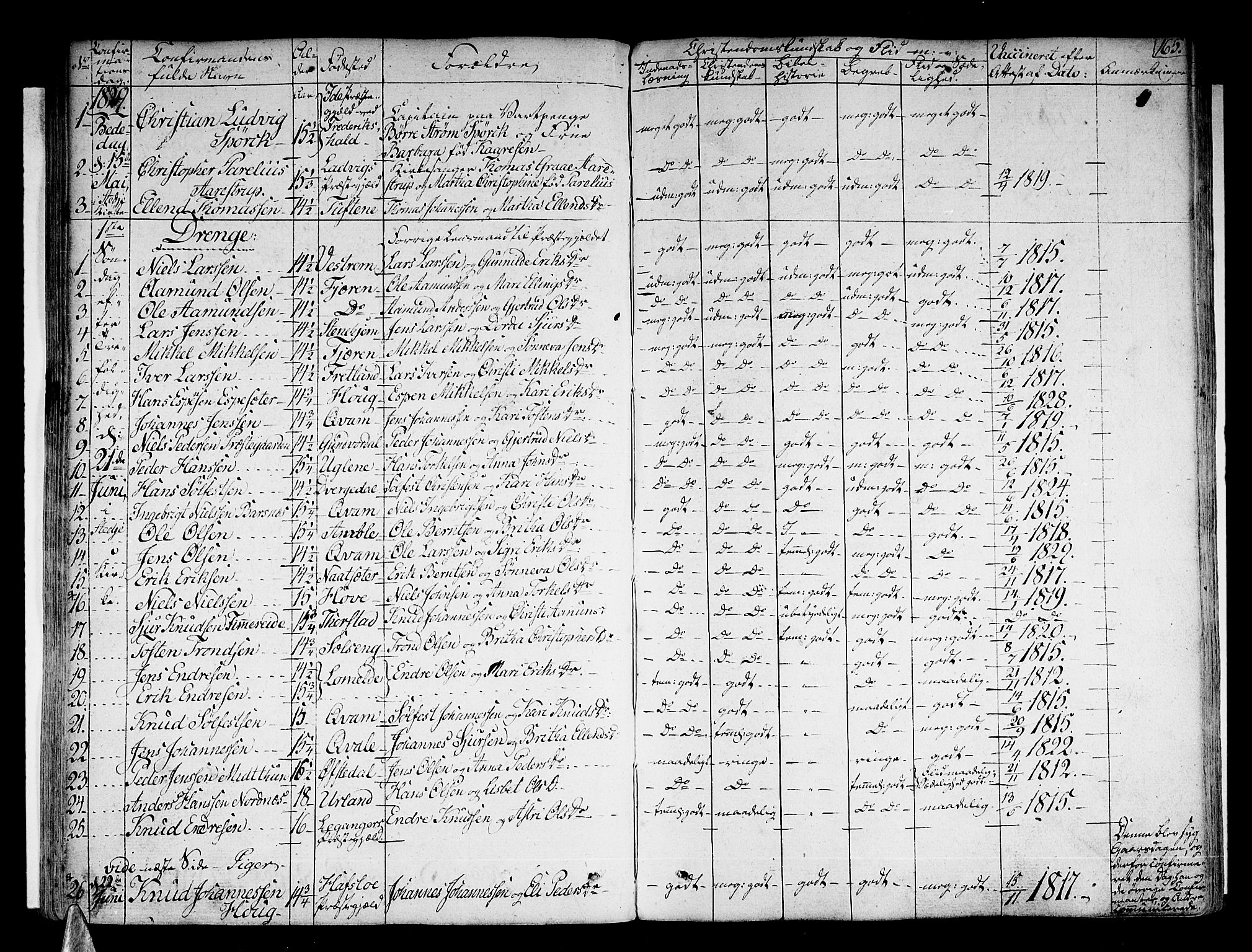 Sogndal sokneprestembete, AV/SAB-A-81301/H/Haa/Haaa/L0010: Parish register (official) no. A 10, 1821-1838, p. 165