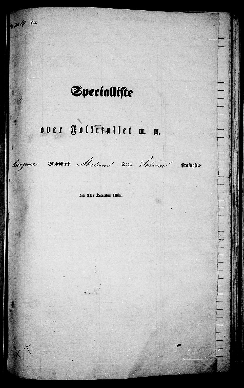 RA, 1865 census for Solum, 1865, p. 180