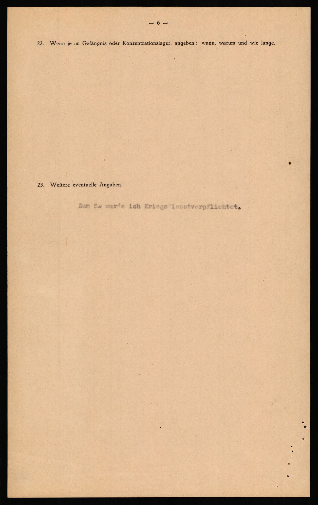 Forsvaret, Forsvarets overkommando II, AV/RA-RAFA-3915/D/Db/L0024: CI Questionaires. Tyske okkupasjonsstyrker i Norge. Tyskere., 1945-1946, p. 404