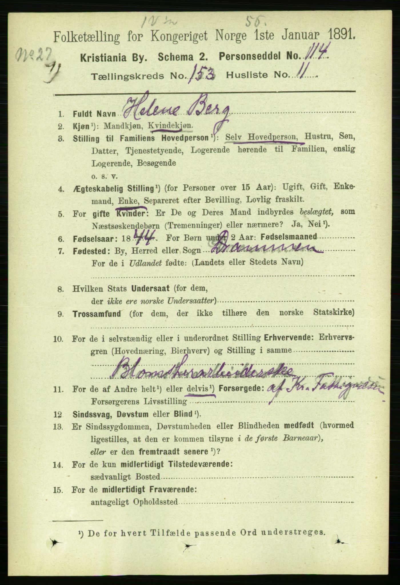 RA, 1891 census for 0301 Kristiania, 1891, p. 86565