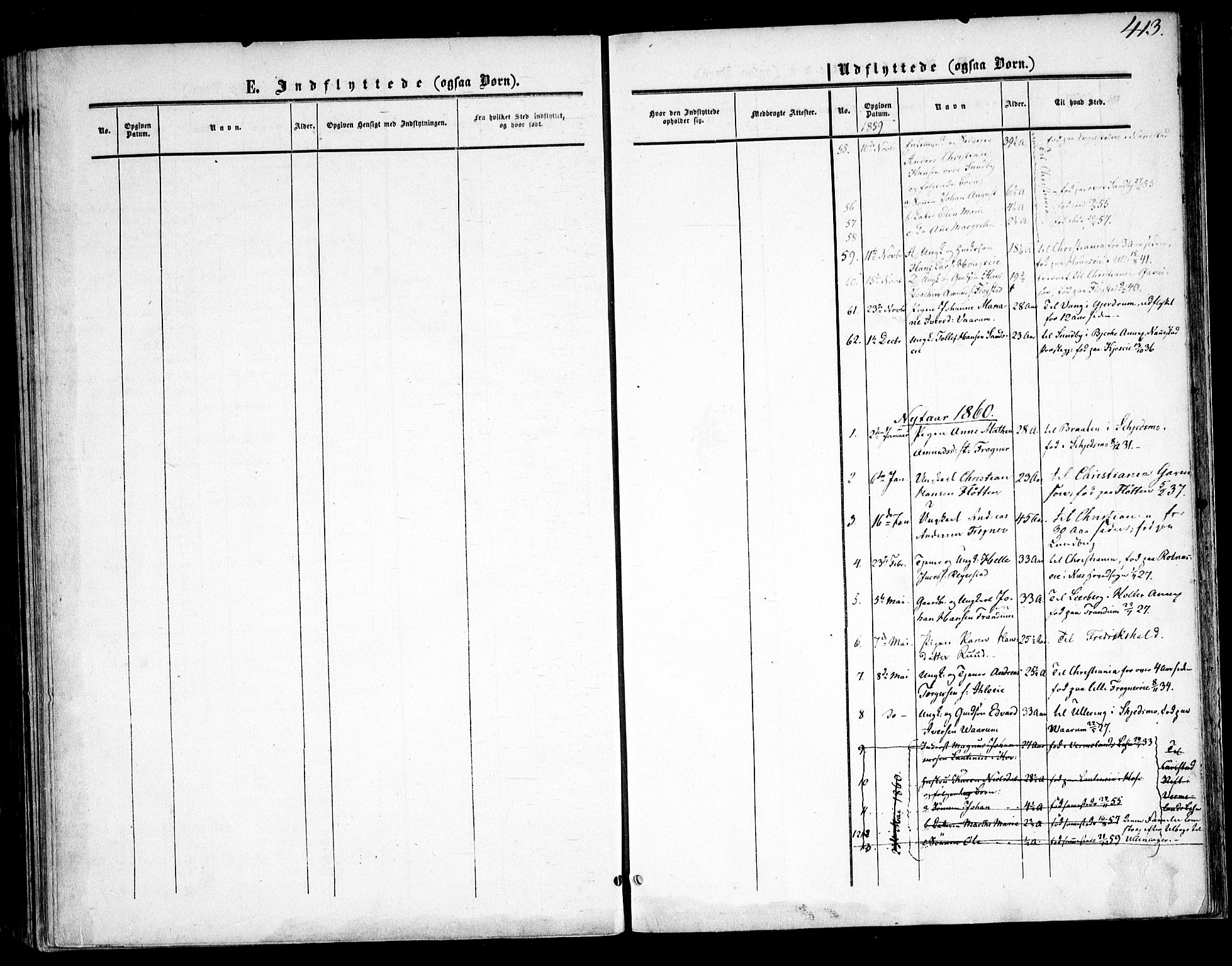 Ullensaker prestekontor Kirkebøker, SAO/A-10236a/F/Fa/L0015.b: Parish register (official) no. I 15B, 1851-1862, p. 413