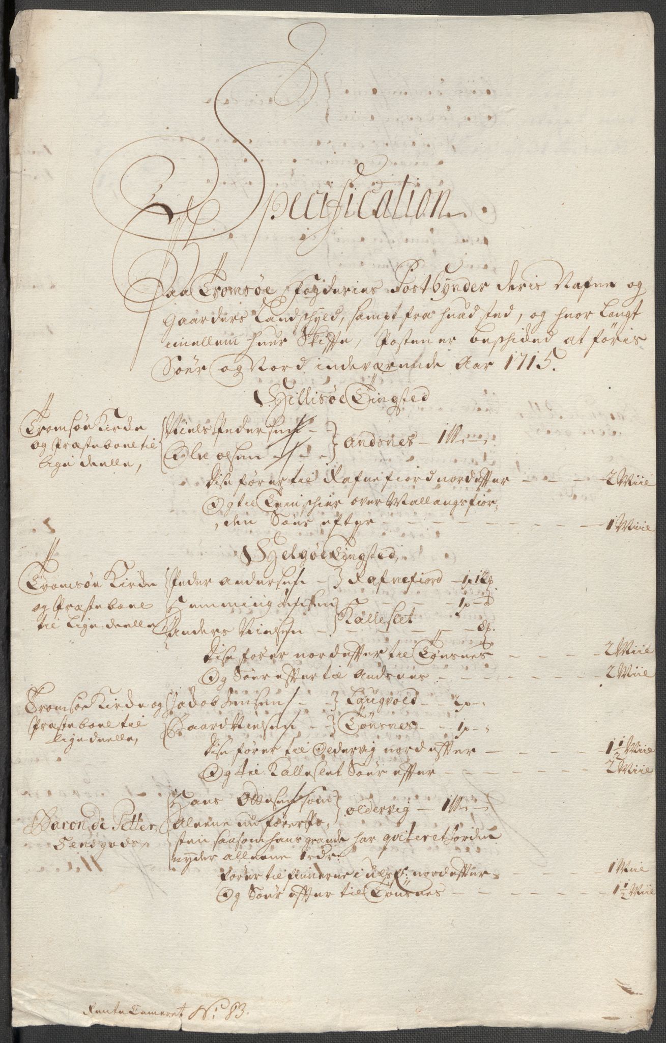 Rentekammeret inntil 1814, Reviderte regnskaper, Fogderegnskap, RA/EA-4092/R68/L4761: Fogderegnskap Senja og Troms, 1715, p. 304