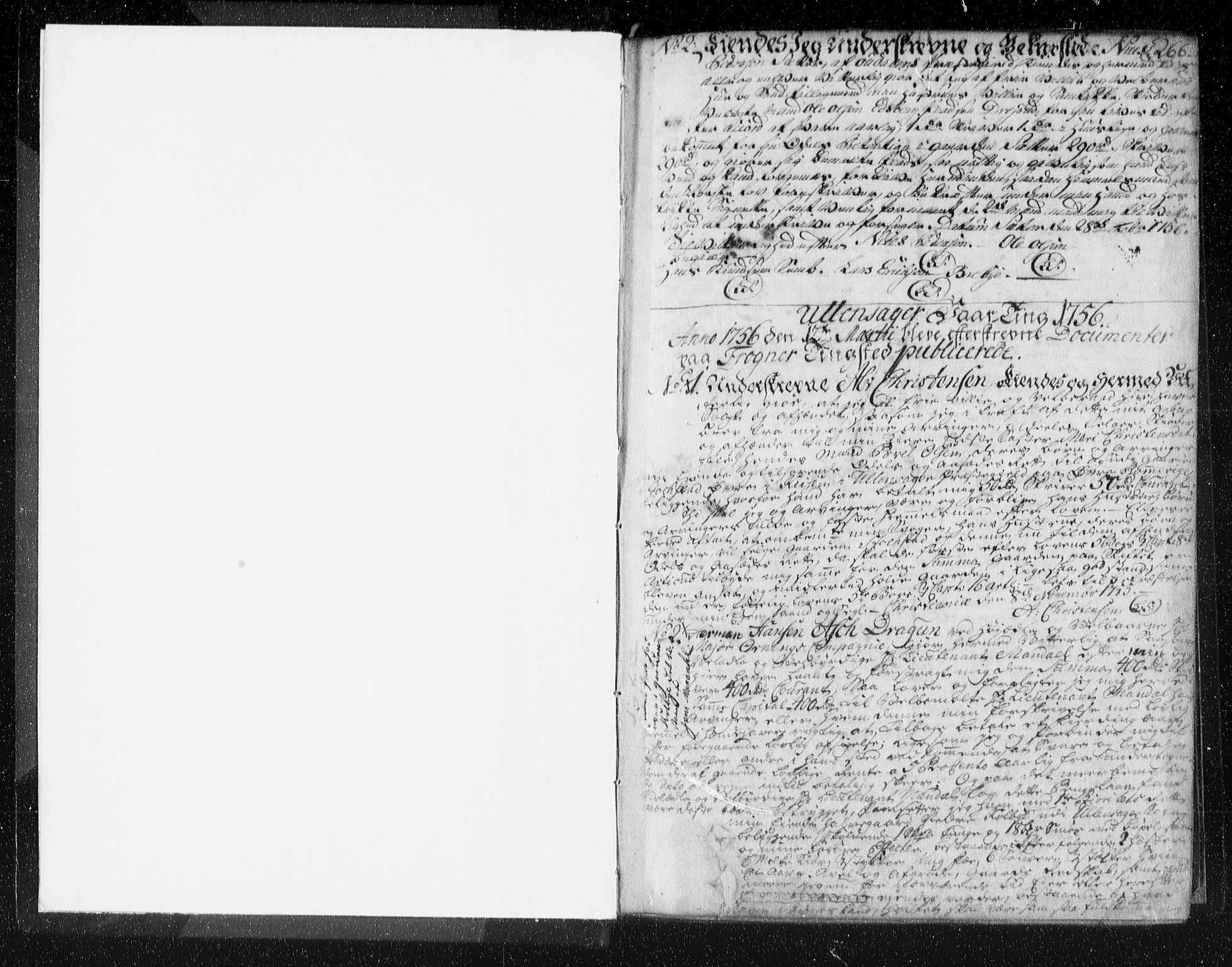 Øvre Romerike sorenskriveri, SAO/A-10649/G/Gb/L0001b: Mortgage book no. 1b, 1756-1760, p. 266