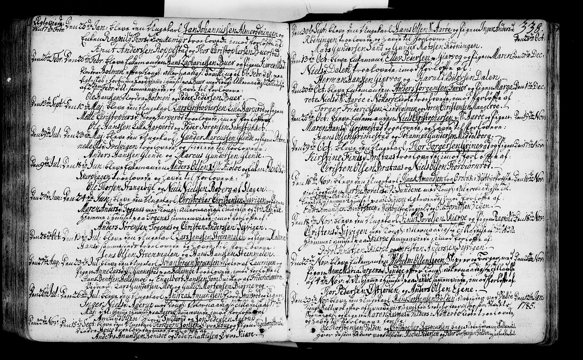 Nøtterøy kirkebøker, SAKO/A-354/F/Fa/L0002: Parish register (official) no. I 2, 1738-1790, p. 338