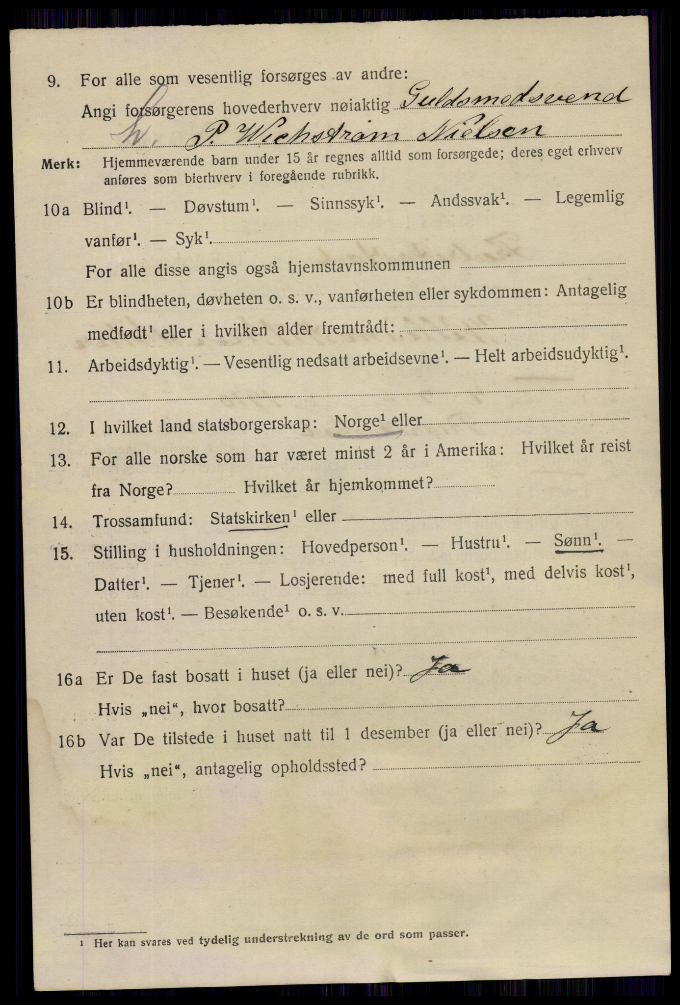 SAO, 1920 census for Fredrikstad, 1920, p. 21848