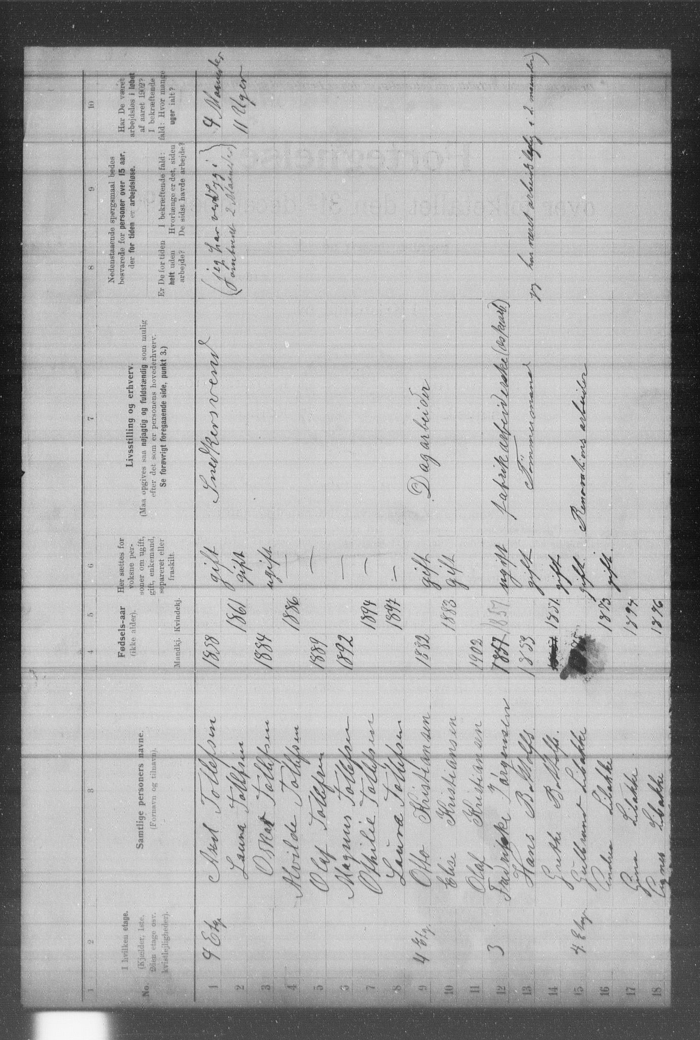 OBA, Municipal Census 1902 for Kristiania, 1902, p. 963