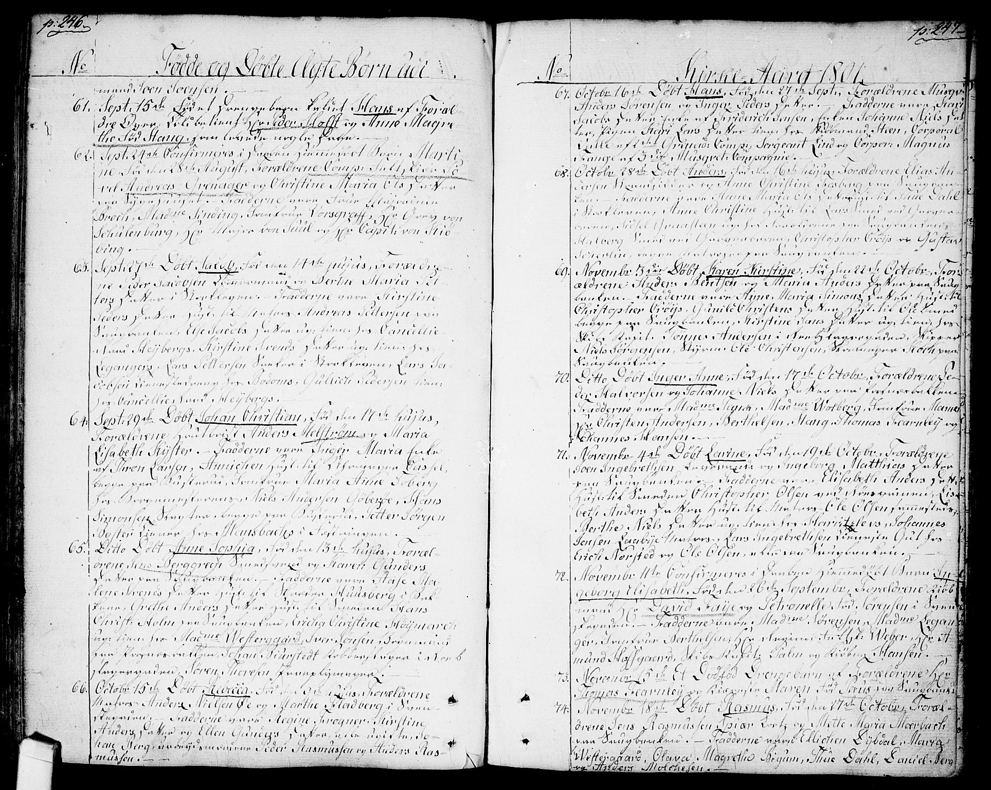 Halden prestekontor Kirkebøker, SAO/A-10909/F/Fa/L0002: Parish register (official) no. I 2, 1792-1812, p. 246-247