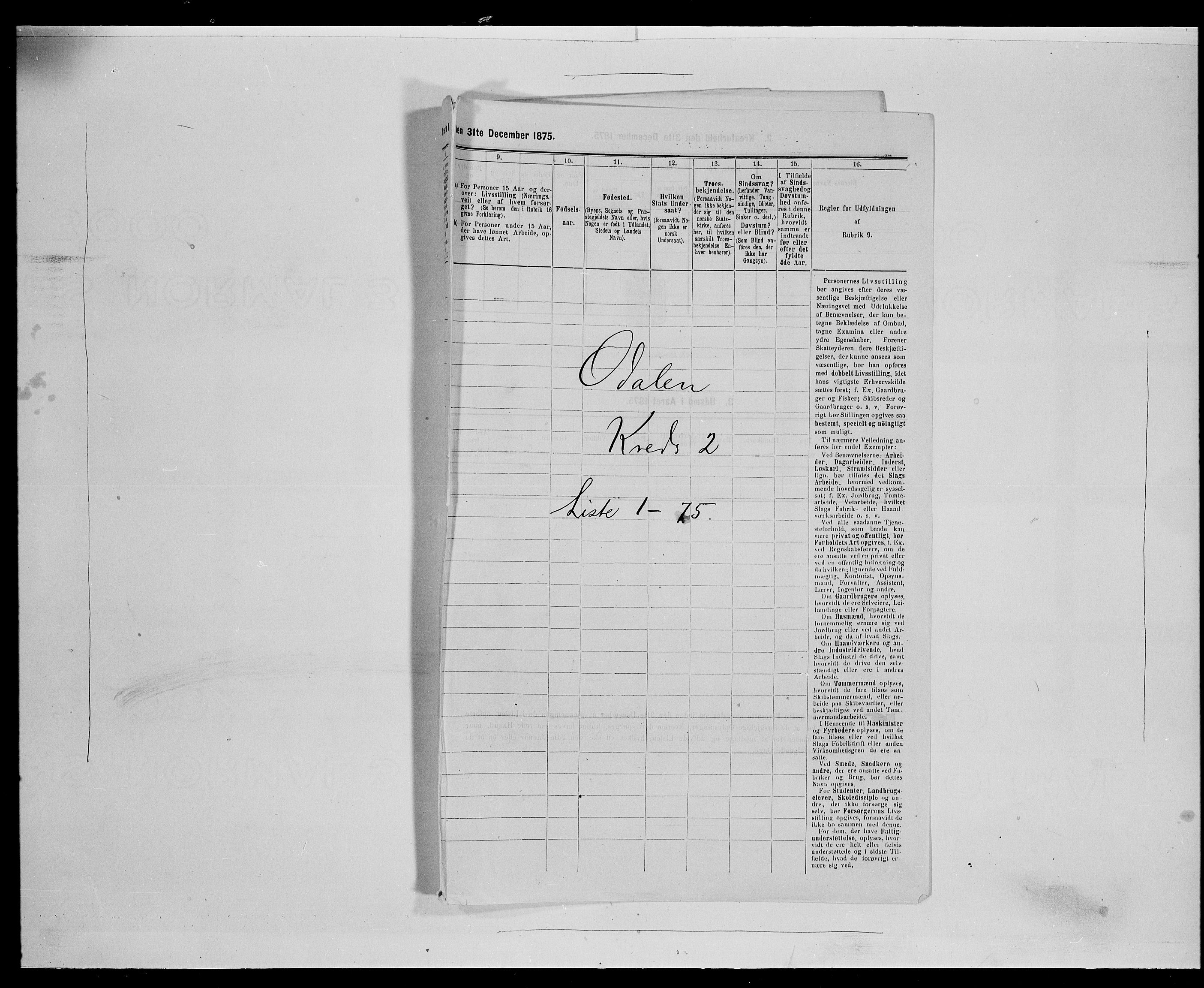 SAH, 1875 census for 0419P Sør-Odal, 1875, p. 226