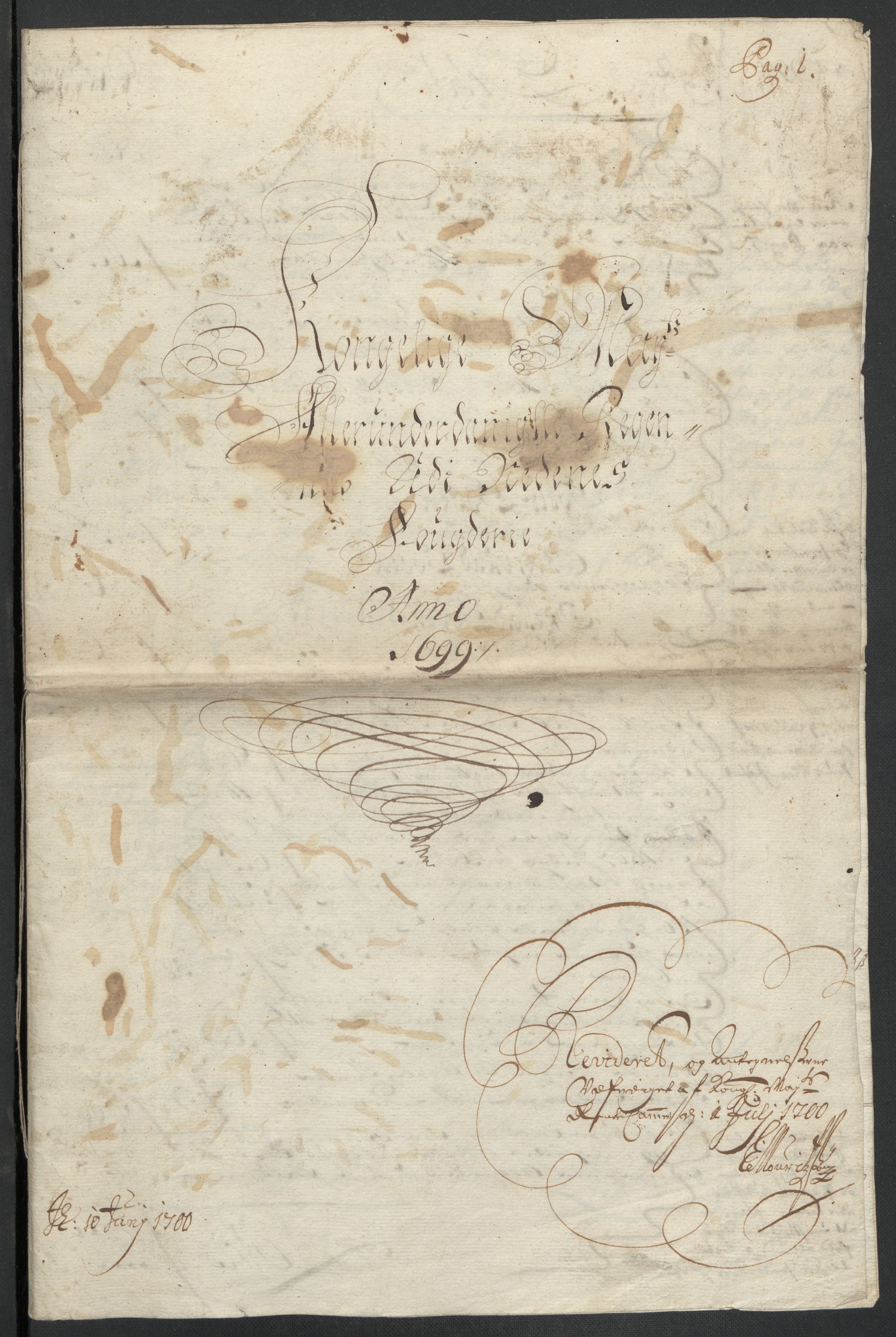 Rentekammeret inntil 1814, Reviderte regnskaper, Fogderegnskap, AV/RA-EA-4092/R39/L2314: Fogderegnskap Nedenes, 1698-1699, p. 130