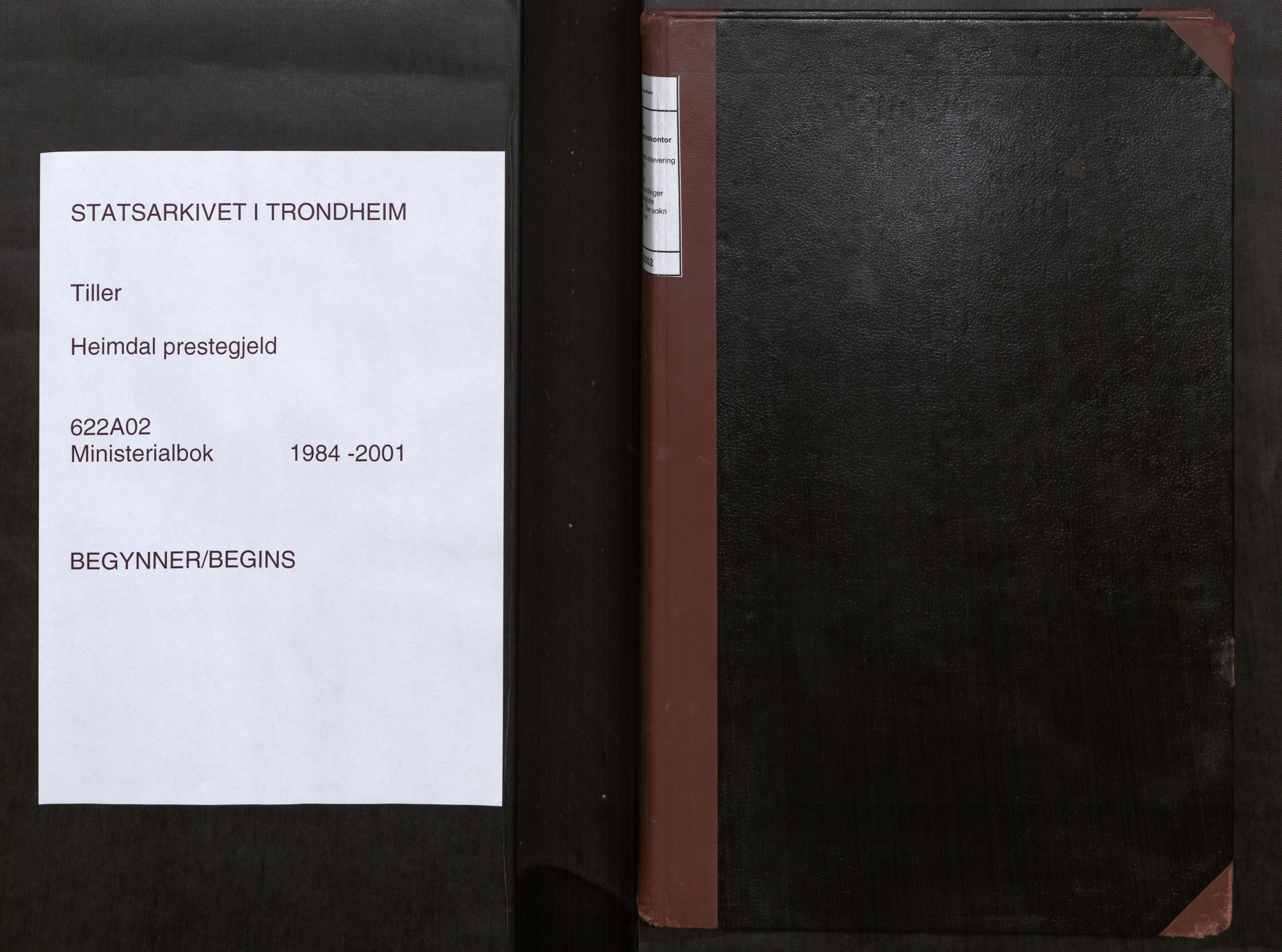 Heimdal sokneprestkontor, SAT/A-1533/1/H/Hd/L0002: Diary records no. 2, 1984-2001