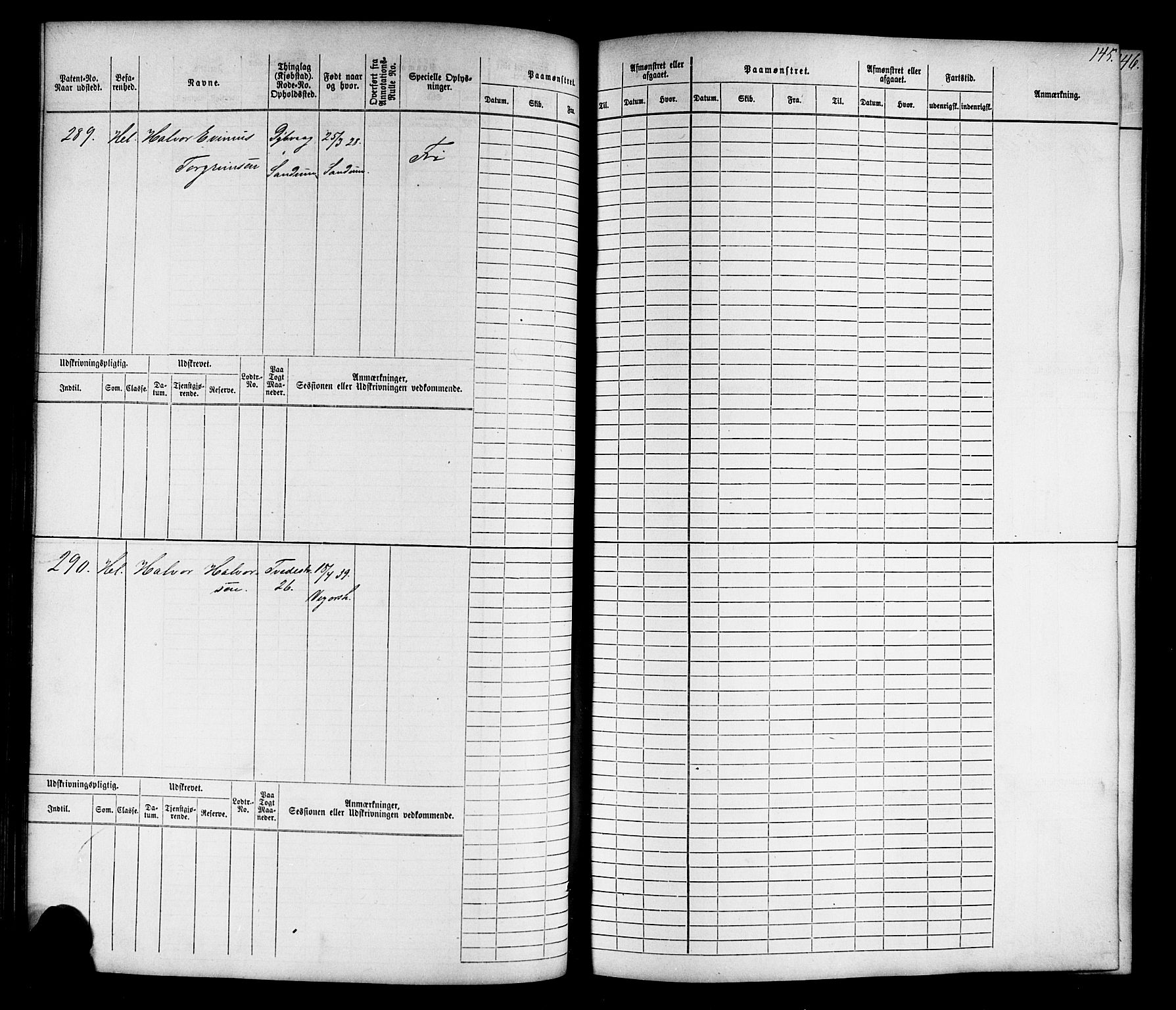 Tvedestrand mønstringskrets, AV/SAK-2031-0011/F/Fb/L0015: Hovedrulle nr 1-766, U-31, 1869-1900, p. 149