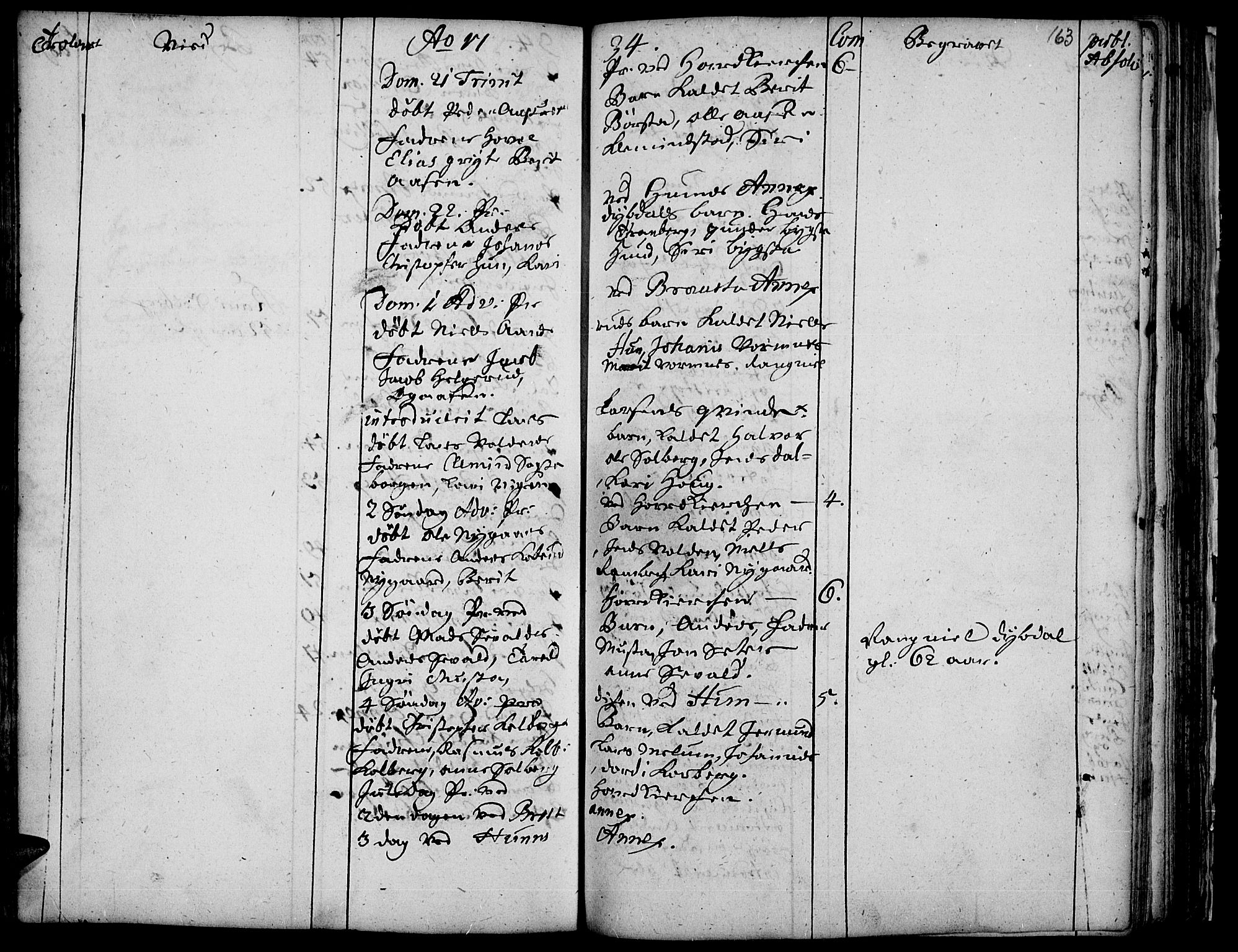 Vardal prestekontor, SAH/PREST-100/H/Ha/Haa/L0001: Parish register (official) no. 1, 1706-1748, p. 163
