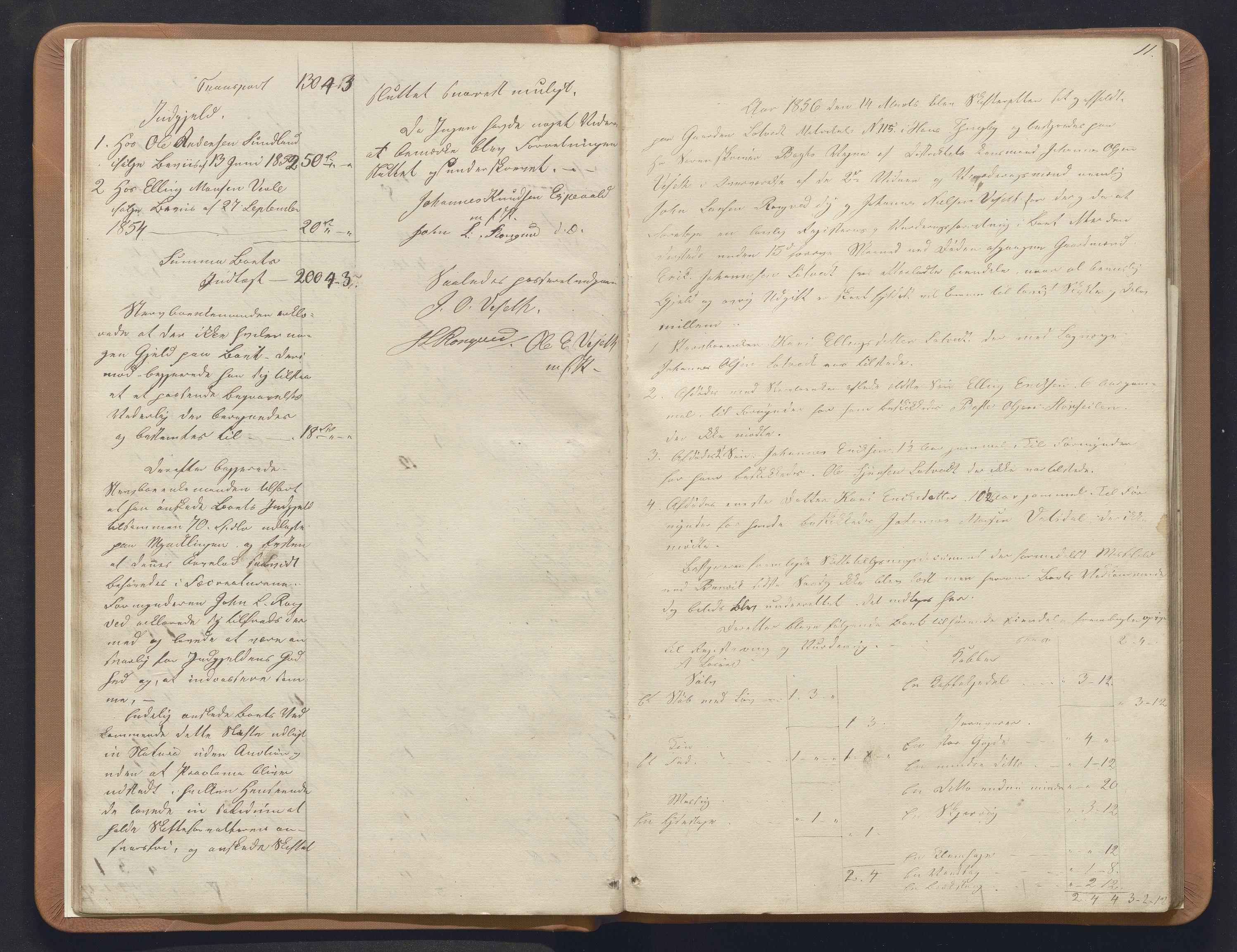 Nordhordland sorenskrivar, AV/SAB-A-2901/1/H/Hb/L0009: Registreringsprotokollar, 1855-1859, p. 11