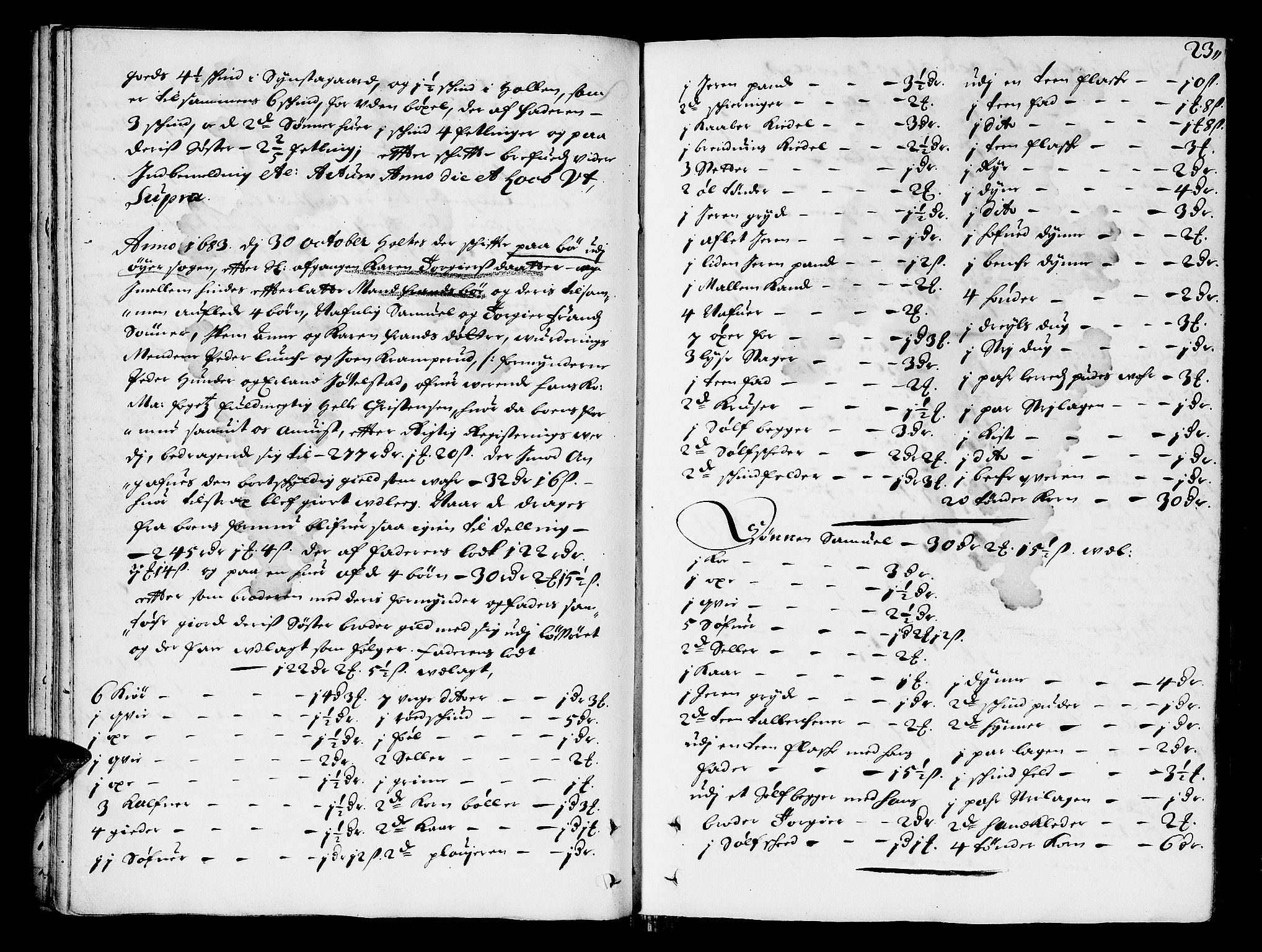 Sorenskriverier i Gudbrandsdalen, AV/SAH-TING-036/J/Ja/Jab/L0001: Skifteprotokoll - Sør-Gudbrandsdal, 1682-1721, p. 22b-23a