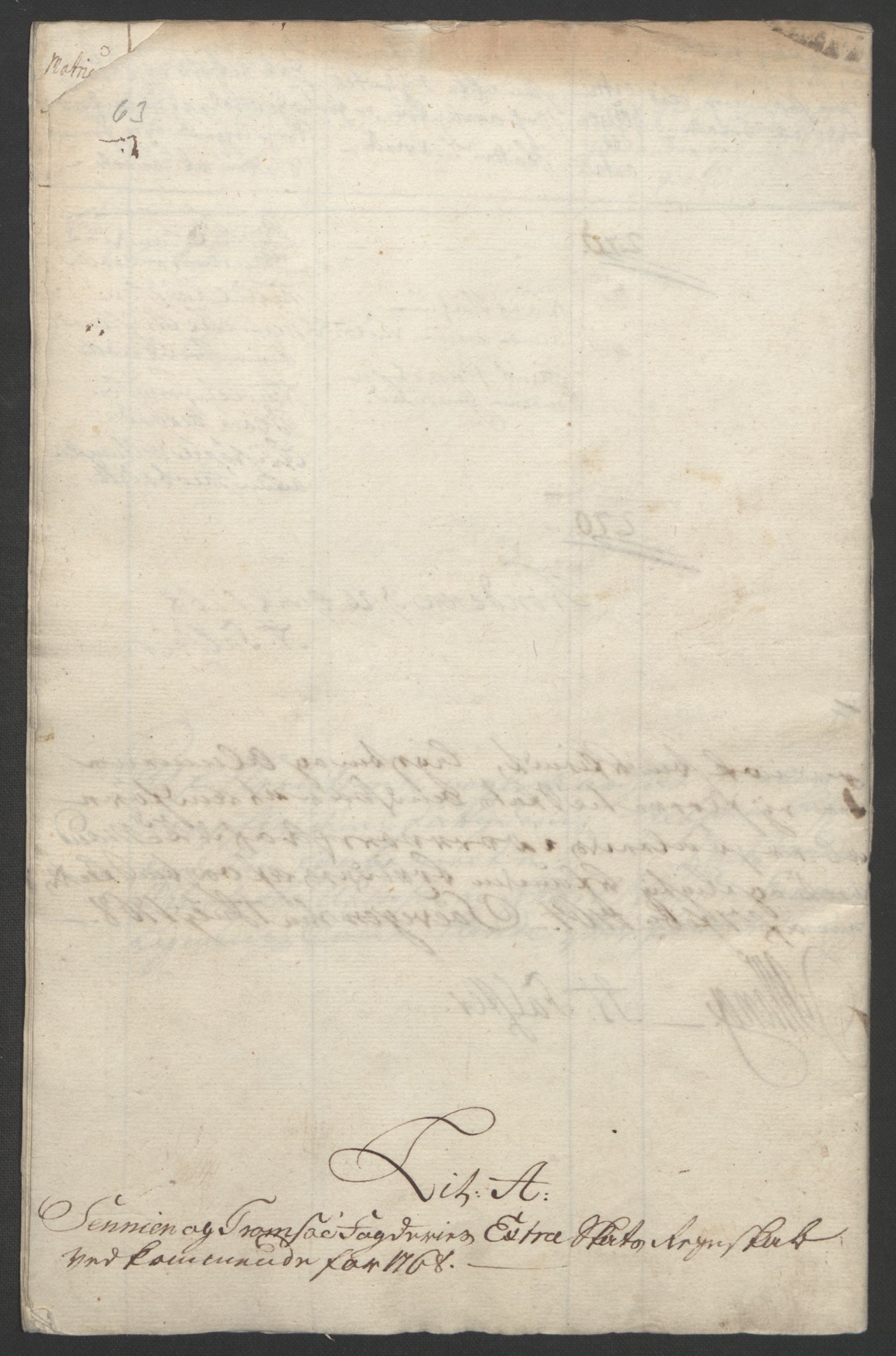 Rentekammeret inntil 1814, Realistisk ordnet avdeling, RA/EA-4070/Ol/L0022b: [Gg 10]: Ekstraskatten, 23.09.1762. Senja og Troms, 1765-1768, p. 229