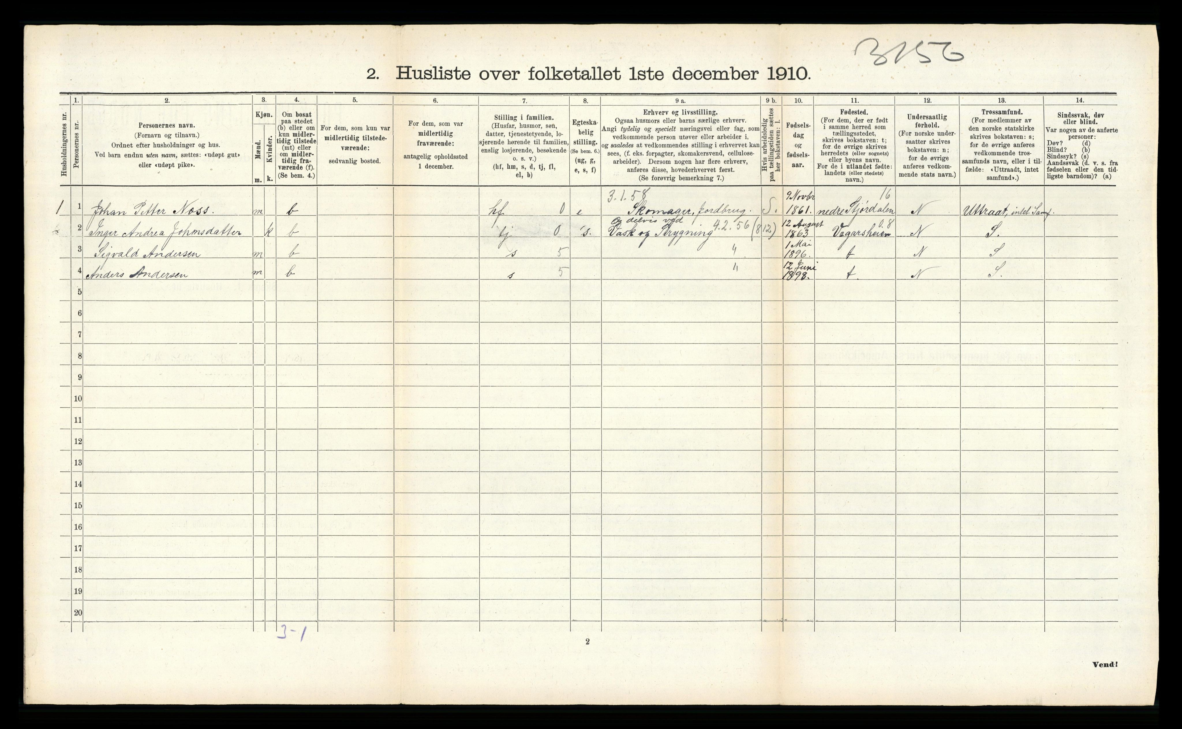 RA, 1910 census for Holt, 1910, p. 889