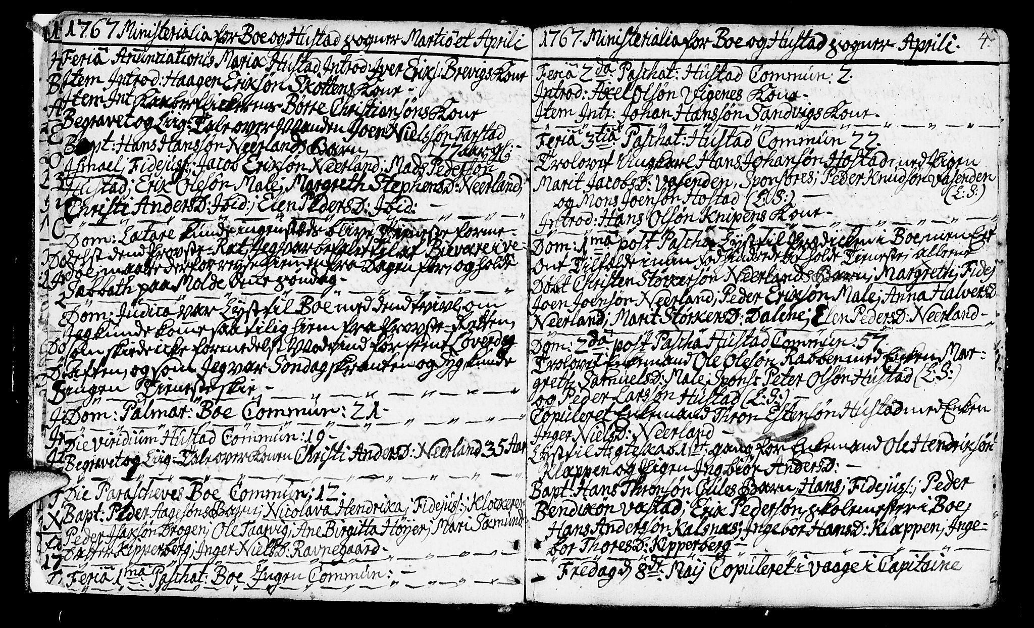 Ministerialprotokoller, klokkerbøker og fødselsregistre - Møre og Romsdal, SAT/A-1454/566/L0761: Parish register (official) no. 566A02 /1, 1767-1817, p. 4