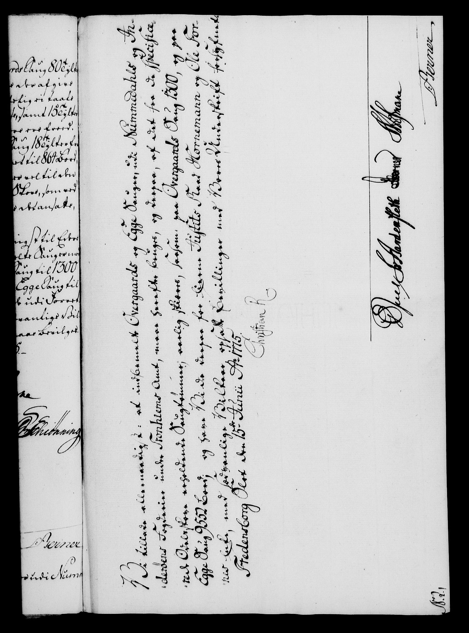 Rentekammeret, Kammerkanselliet, RA/EA-3111/G/Gf/Gfa/L0057: Norsk relasjons- og resolusjonsprotokoll (merket RK 52.57), 1775, p. 116