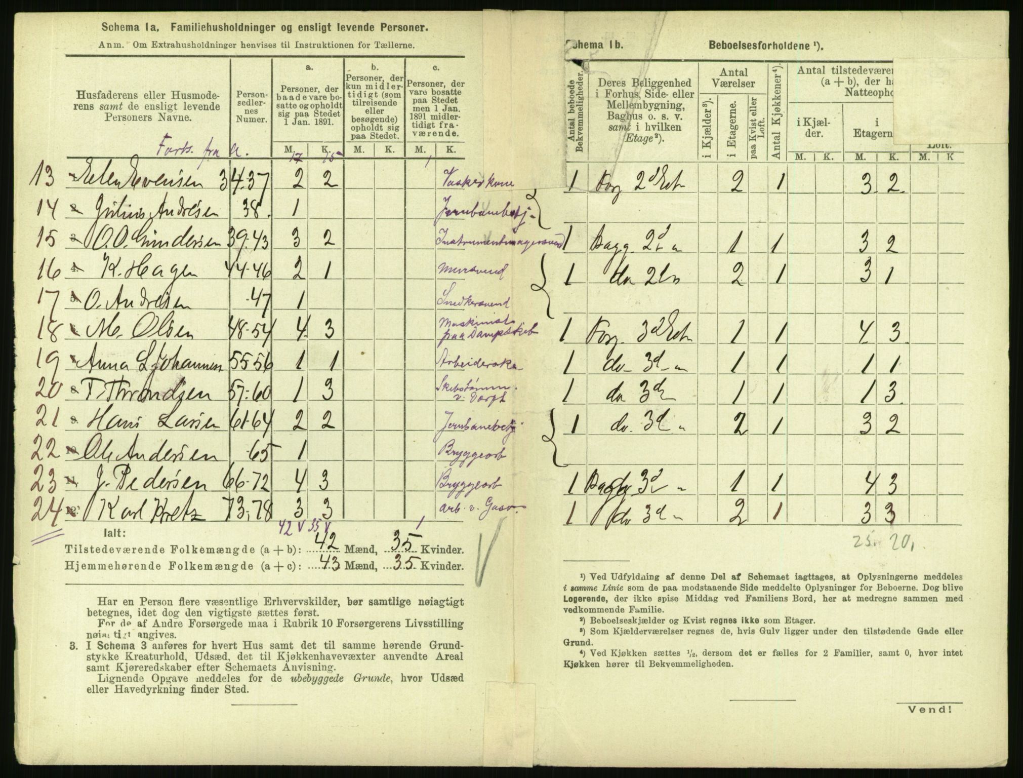 RA, 1891 census for 0301 Kristiania, 1891, p. 93487