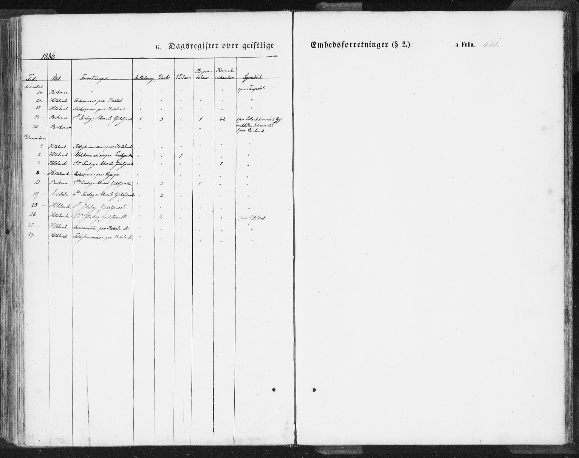 Helleland sokneprestkontor, AV/SAST-A-101810: Parish register (official) no. A 7.2, 1863-1886, p. 601