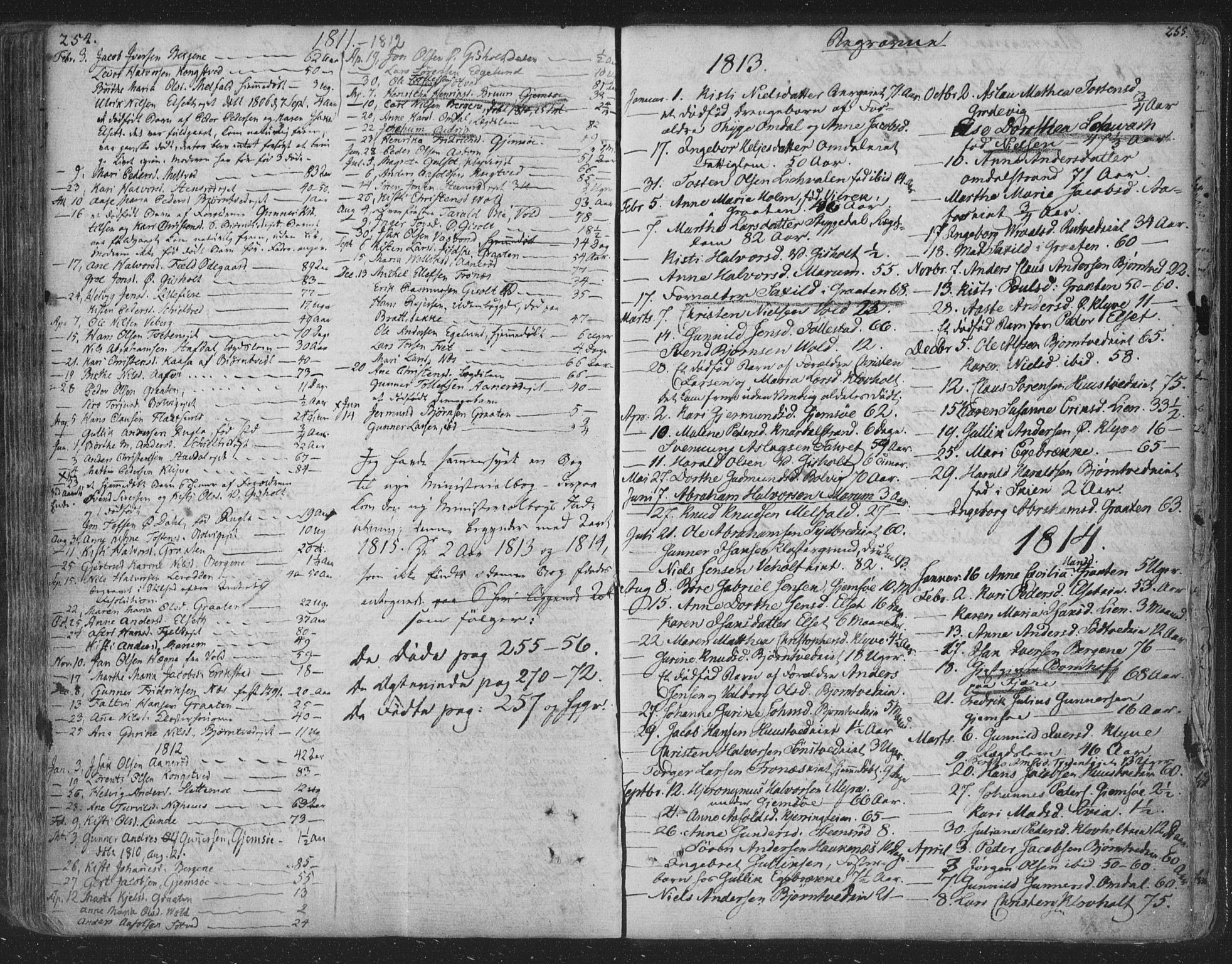 Solum kirkebøker, SAKO/A-306/F/Fa/L0003: Parish register (official) no. I 3, 1761-1814, p. 254-255