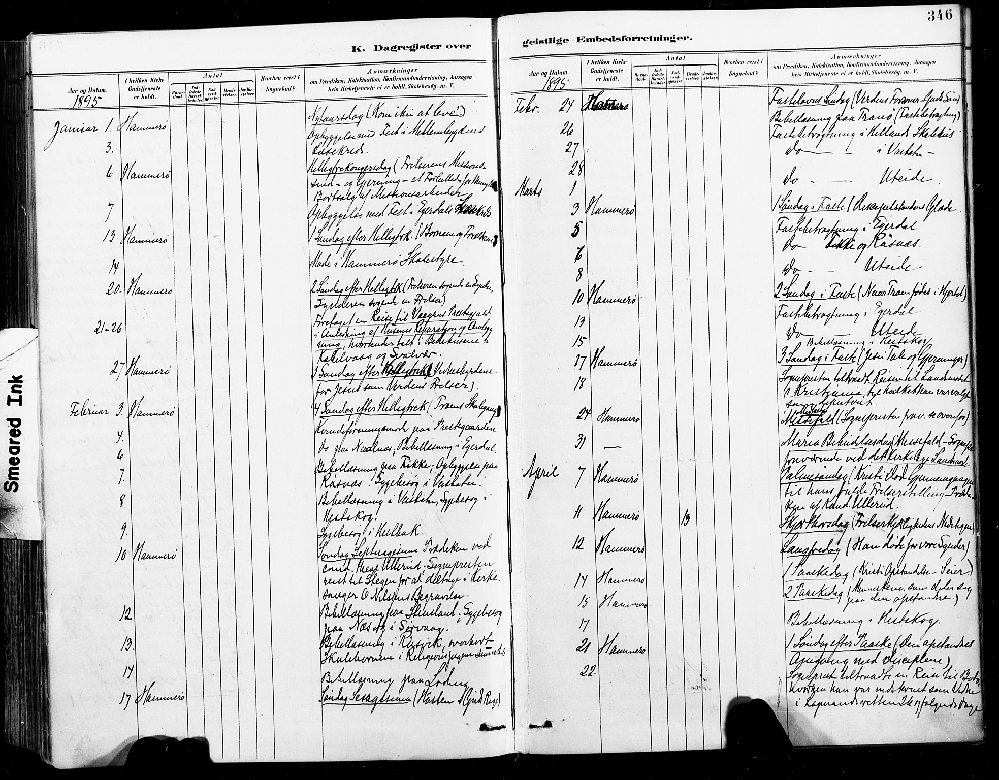 Ministerialprotokoller, klokkerbøker og fødselsregistre - Nordland, SAT/A-1459/859/L0847: Parish register (official) no. 859A07, 1890-1899, p. 346