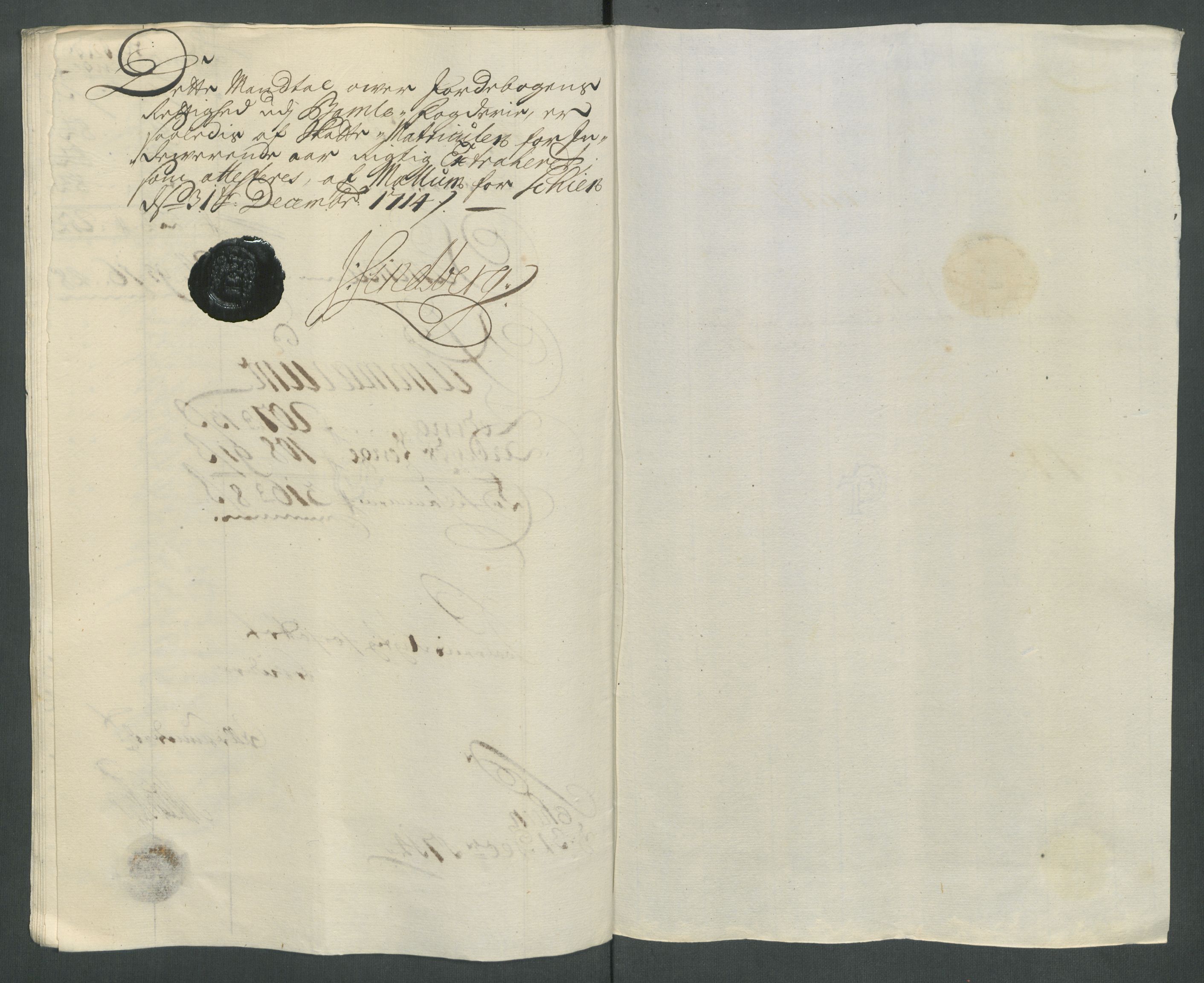 Rentekammeret inntil 1814, Reviderte regnskaper, Fogderegnskap, RA/EA-4092/R36/L2126: Fogderegnskap Øvre og Nedre Telemark og Bamble, 1714, p. 165